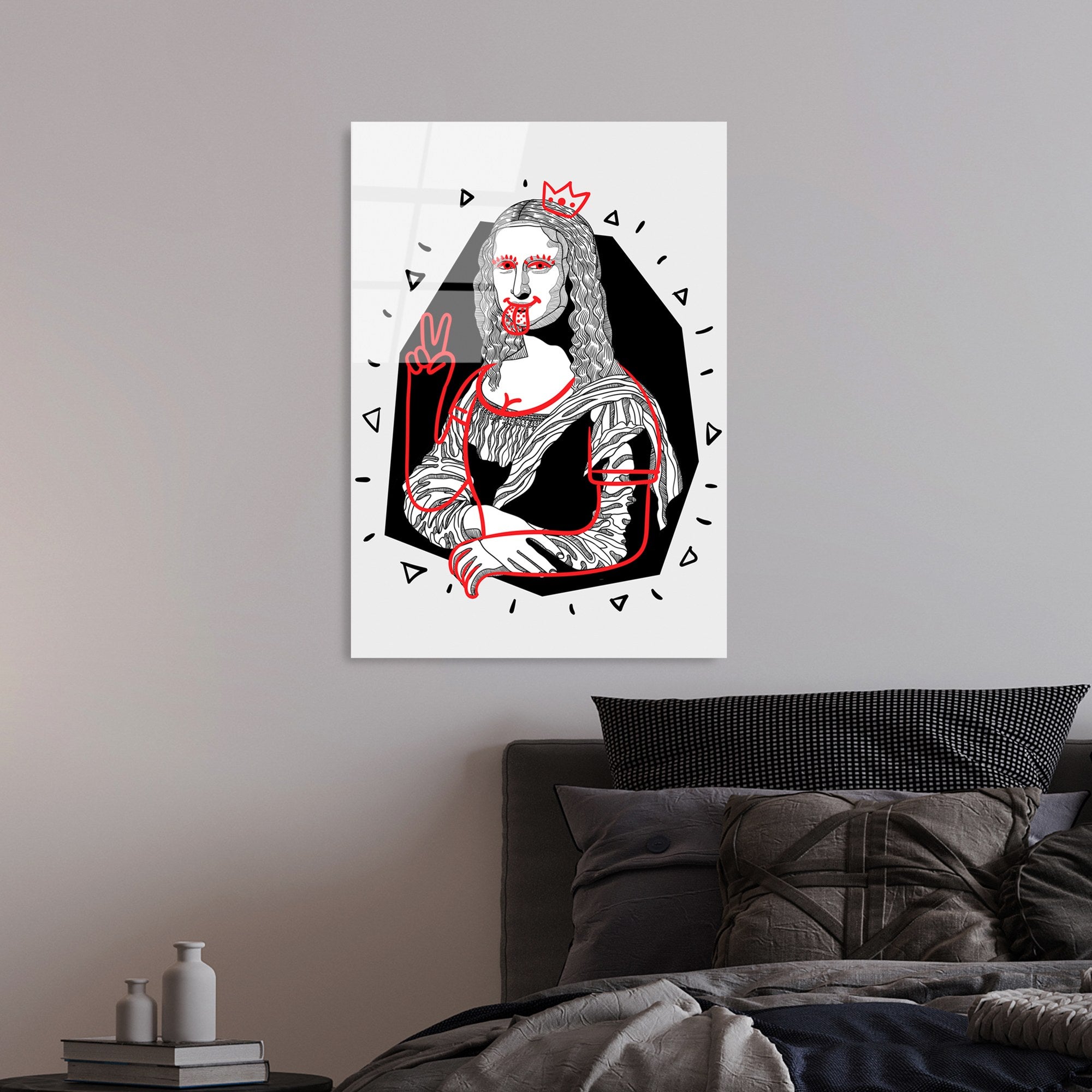 Quadro Decorativo em Vidro Temperado 100% UV-866, Multicolor, 45 x 65 cm (4 mm)