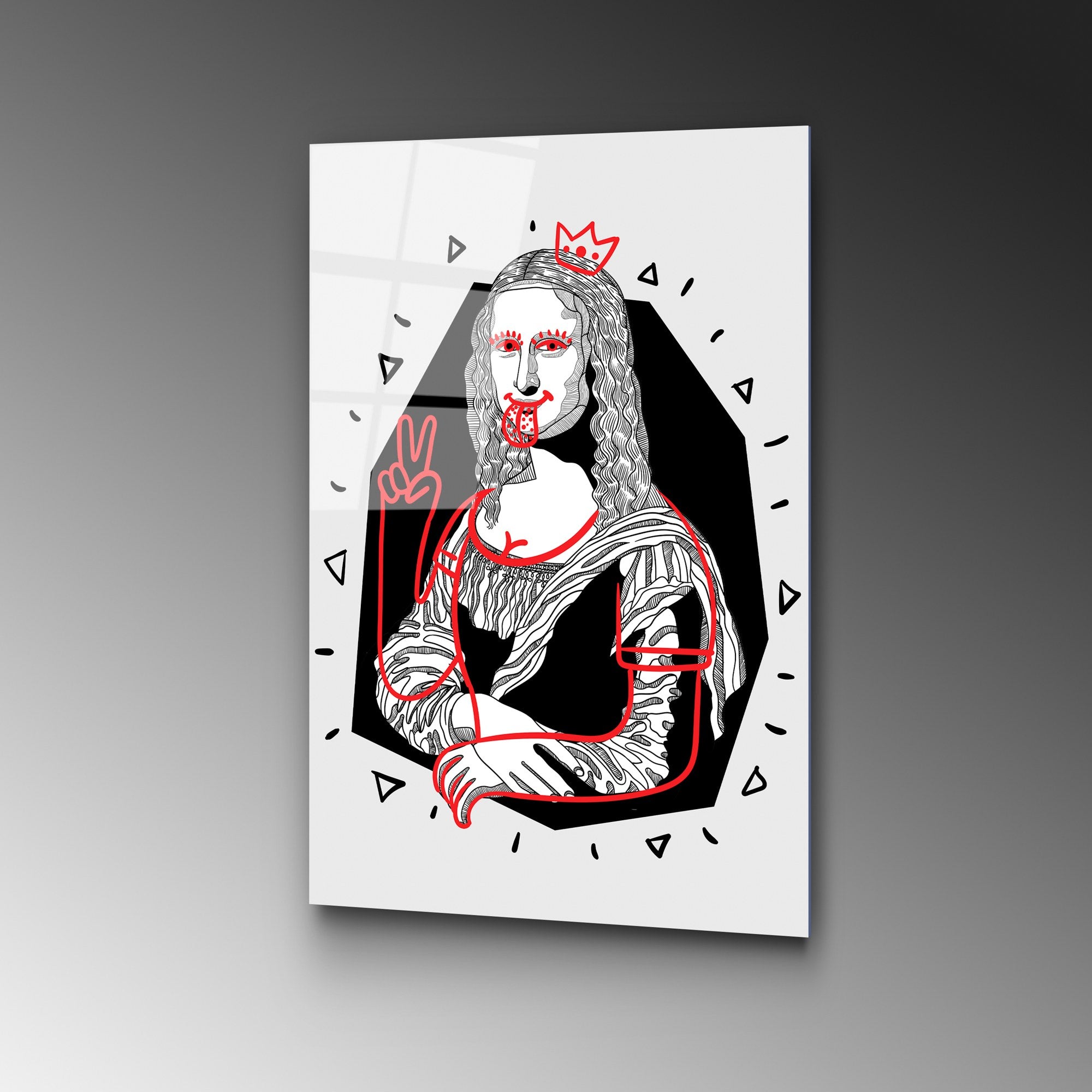 Quadro Decorativo em Vidro Temperado 100% UV-866, Multicolor, 45 x 65 cm (4 mm)