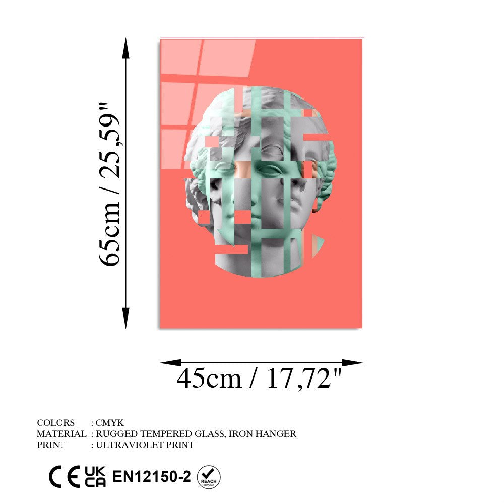 Quadro Decorativo em Vidro Temperado UV-867, 45 x 65 cm – Multicolor (4 mm)