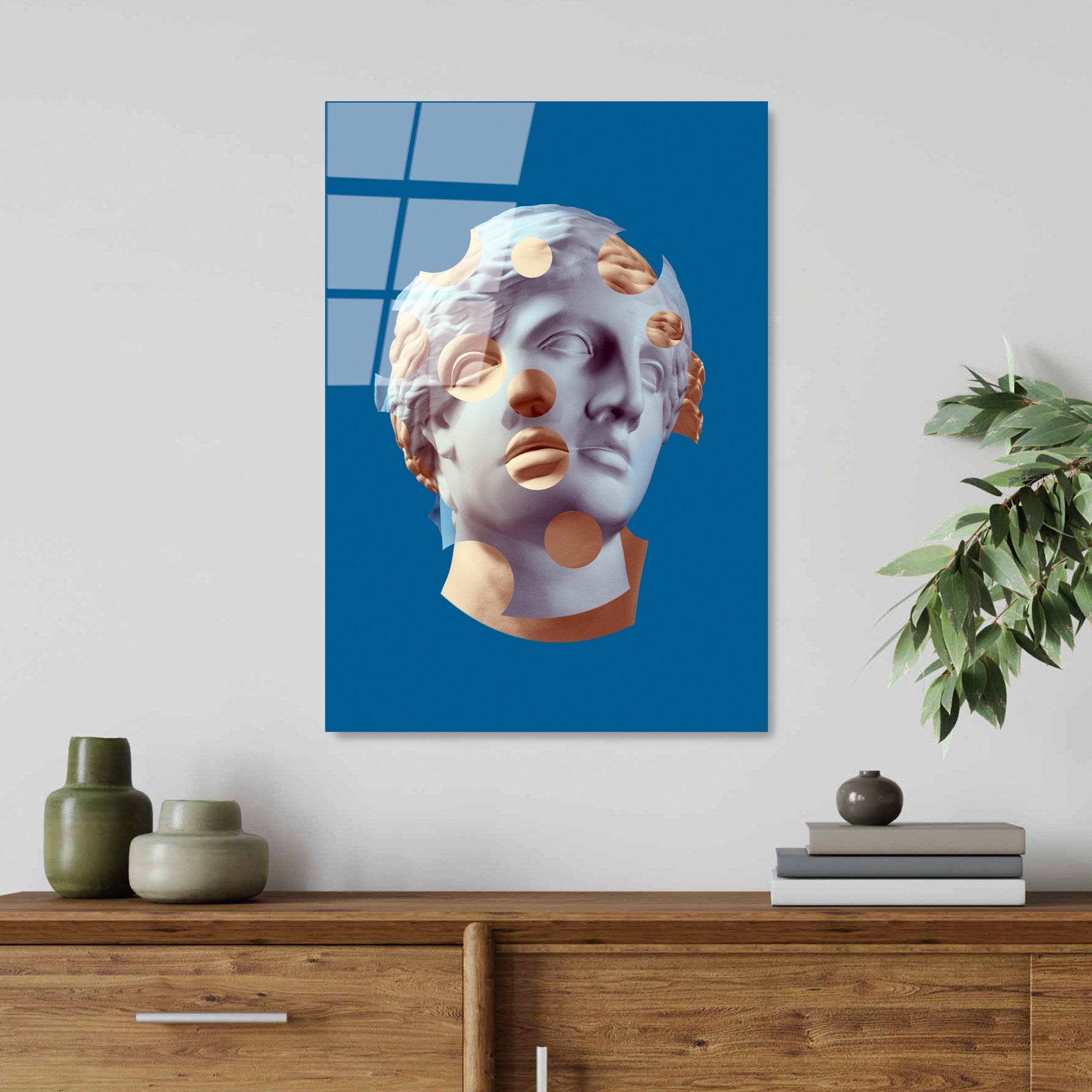 Quadro Decorativo em Vidro Temperado UV-868, Multicolor, 45 x 65 cm, 4 mm