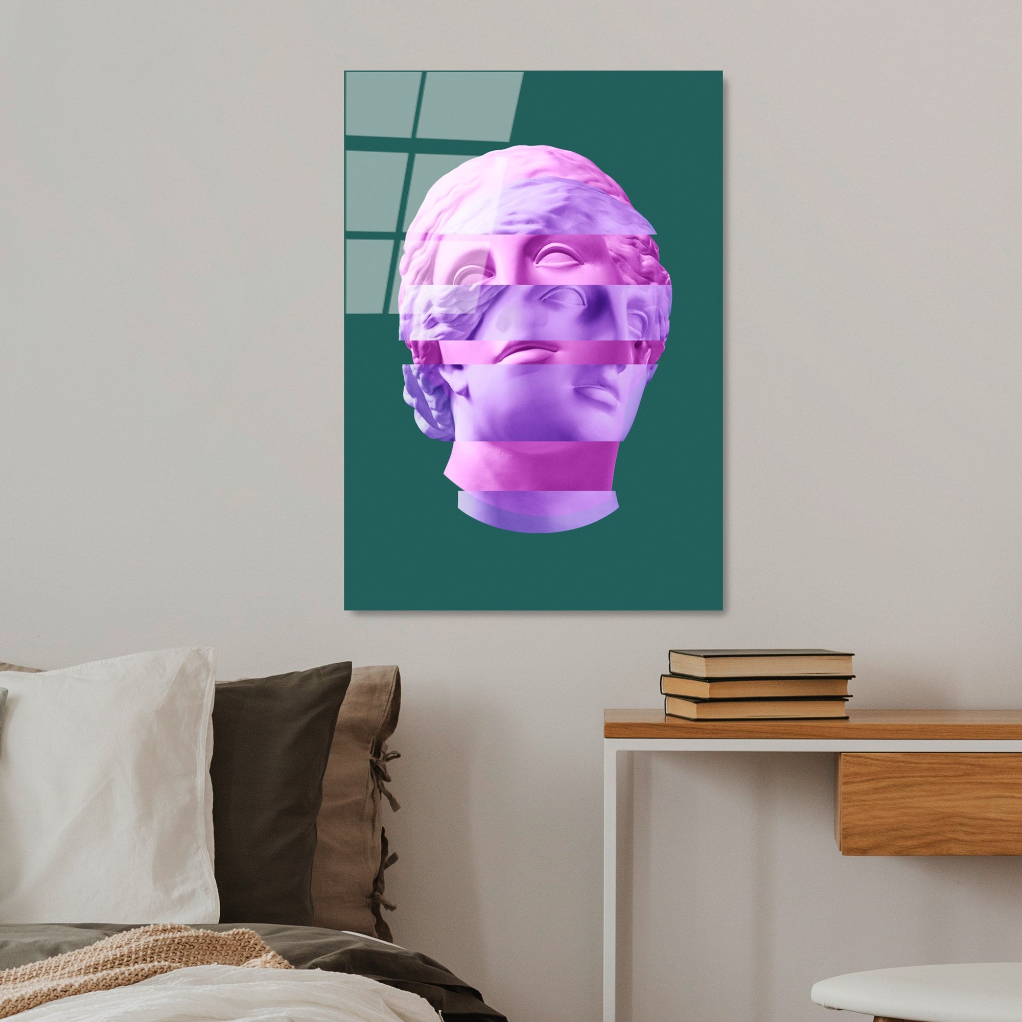 Quadro Decorativo em Vidro Temperado UV-869, Multicolor, 45 x 65 cm (4 mm)