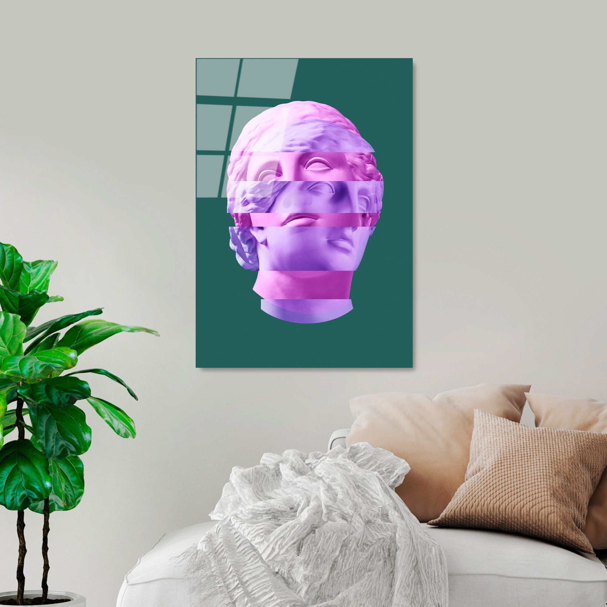 Quadro Decorativo em Vidro Temperado UV-869, Multicolor, 45 x 65 cm (4 mm)