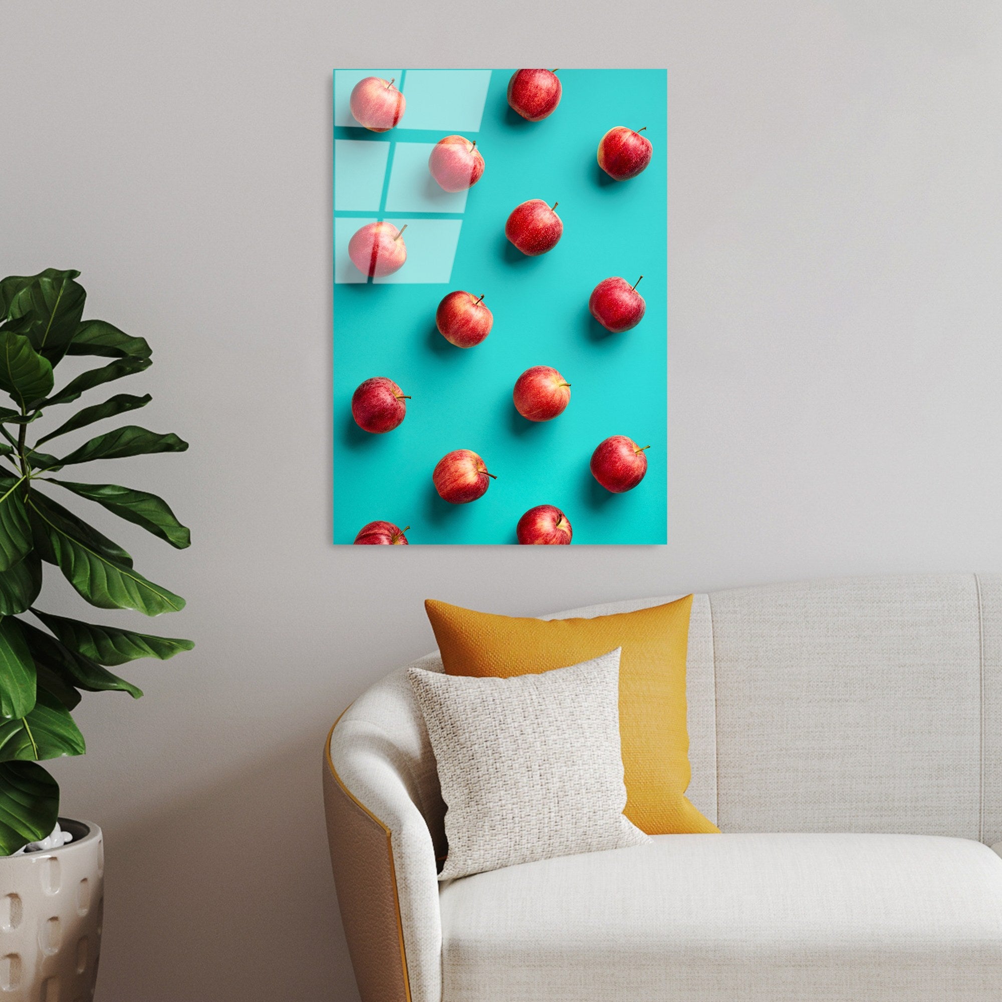 Quadro Decorativo em Vidro Temperado UV-870, 45x65 cm, Multicolor, 4 mm