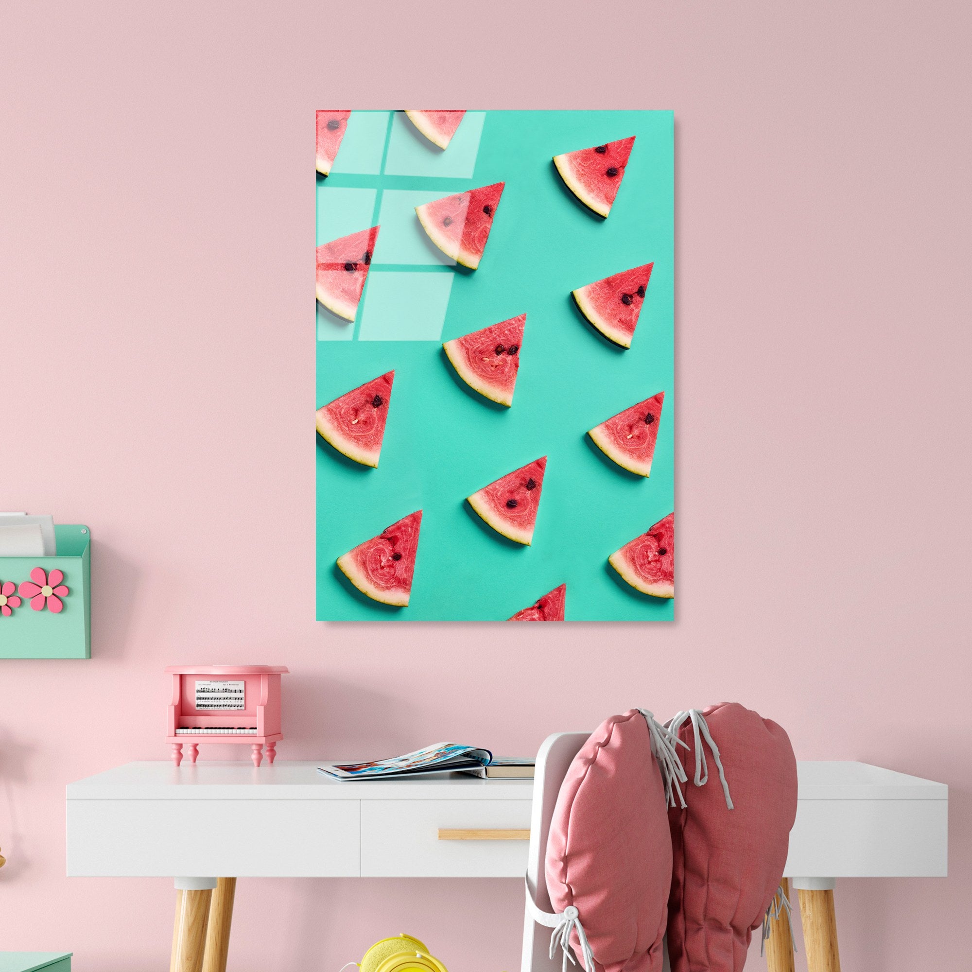 Quadro Decorativo em Vidro Temperado UV-872, Multicolor, 45 x 65 cm (4 mm, 100% Vidro Temperado)