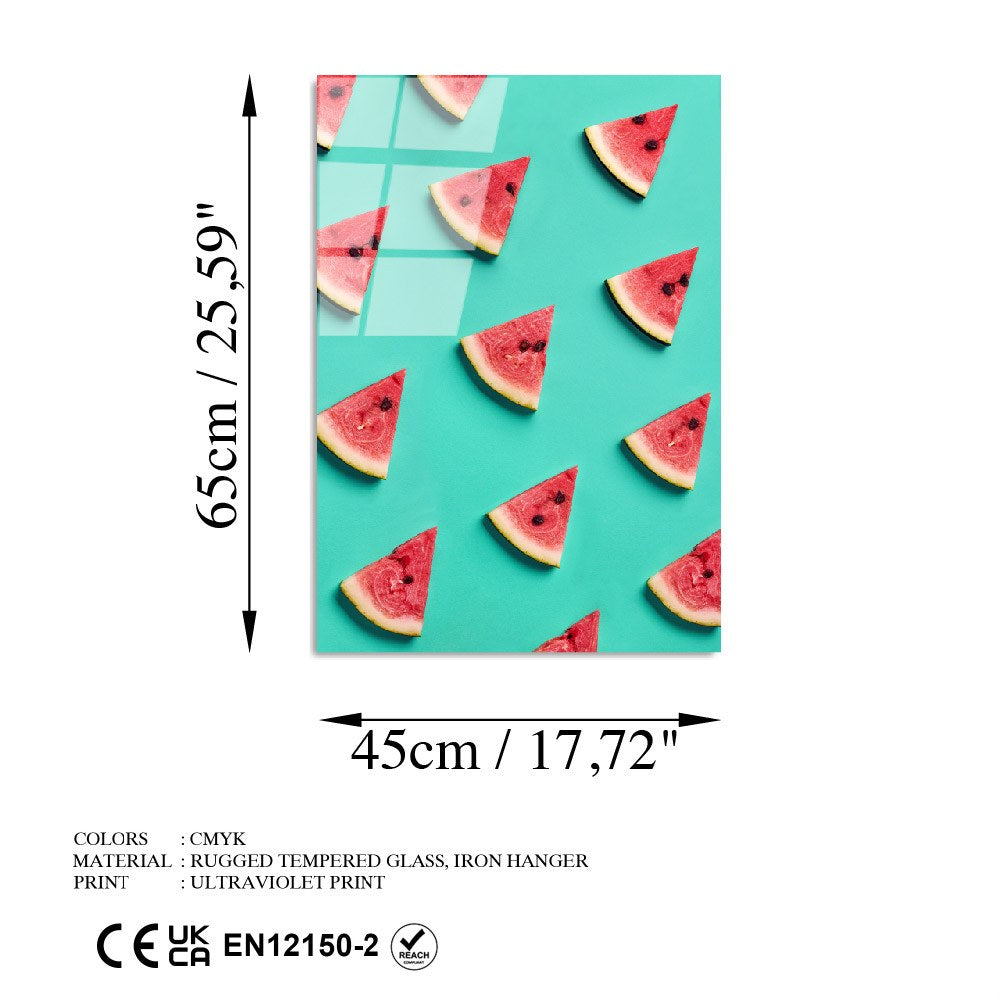 Quadro Decorativo em Vidro Temperado UV-872, Multicolor, 45 x 65 cm (4 mm, 100% Vidro Temperado)