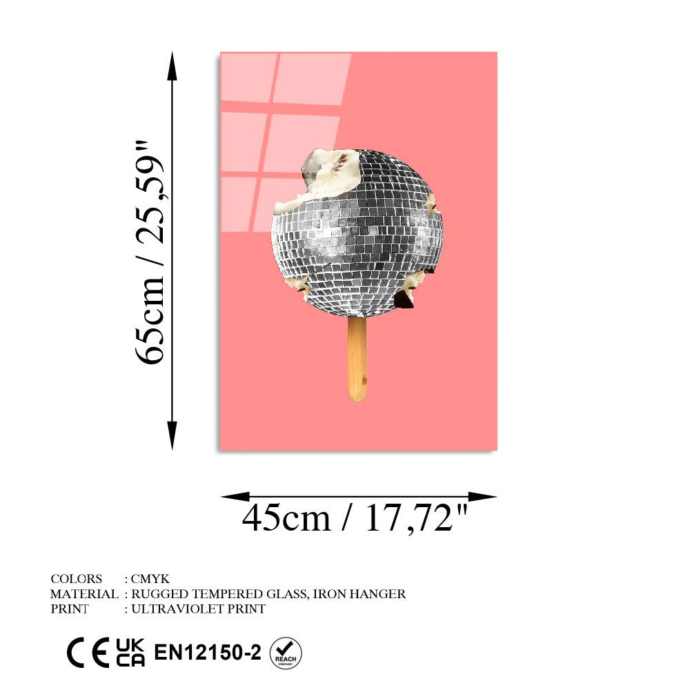 Quadro Decorativo em Vidro Temperado UV-873 (45 x 65 cm) - Multicolor, 100% Vidro Temperado 4 mm