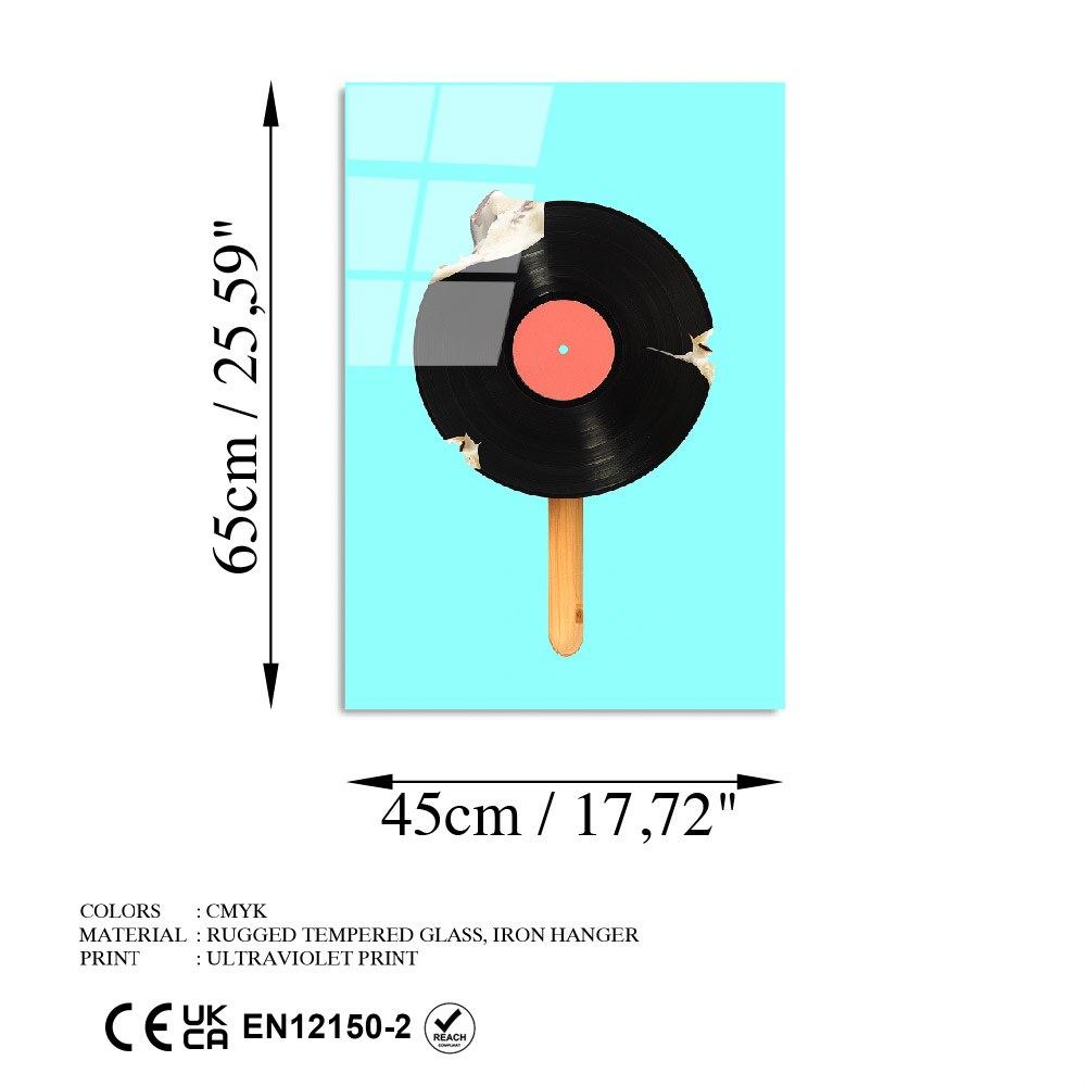 Quadro Decorativo em 100% Vidro Temperado UV-874, Multicolor, 45 x 65 cm (4 mm)