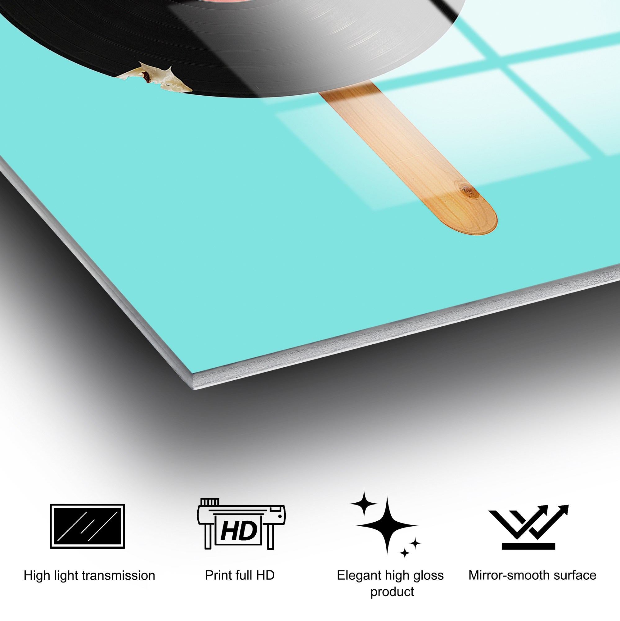 Quadro Decorativo em 100% Vidro Temperado UV-874, Multicolor, 45 x 65 cm (4 mm)