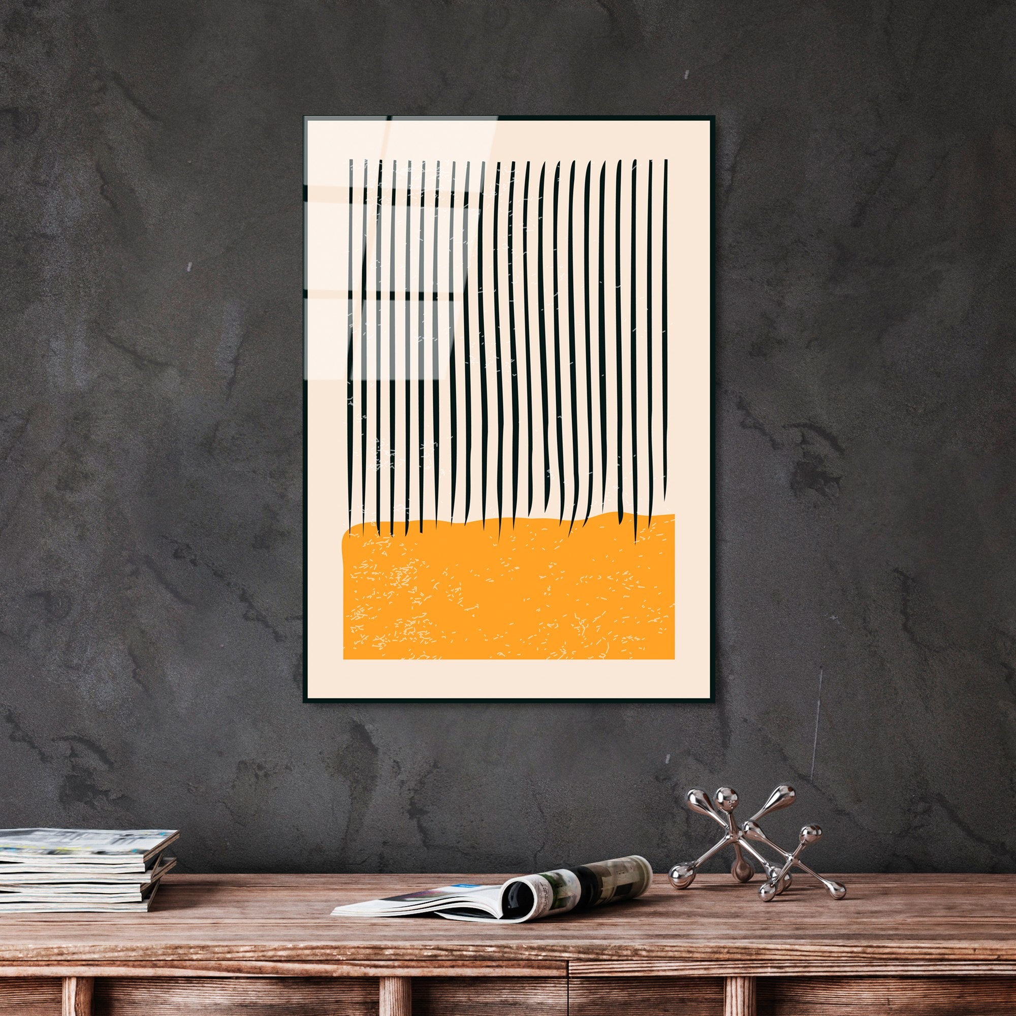 Quadro Decorativo em Vidro Temperado UV-881 Multicolor 45 x 65 cm (4 mm)