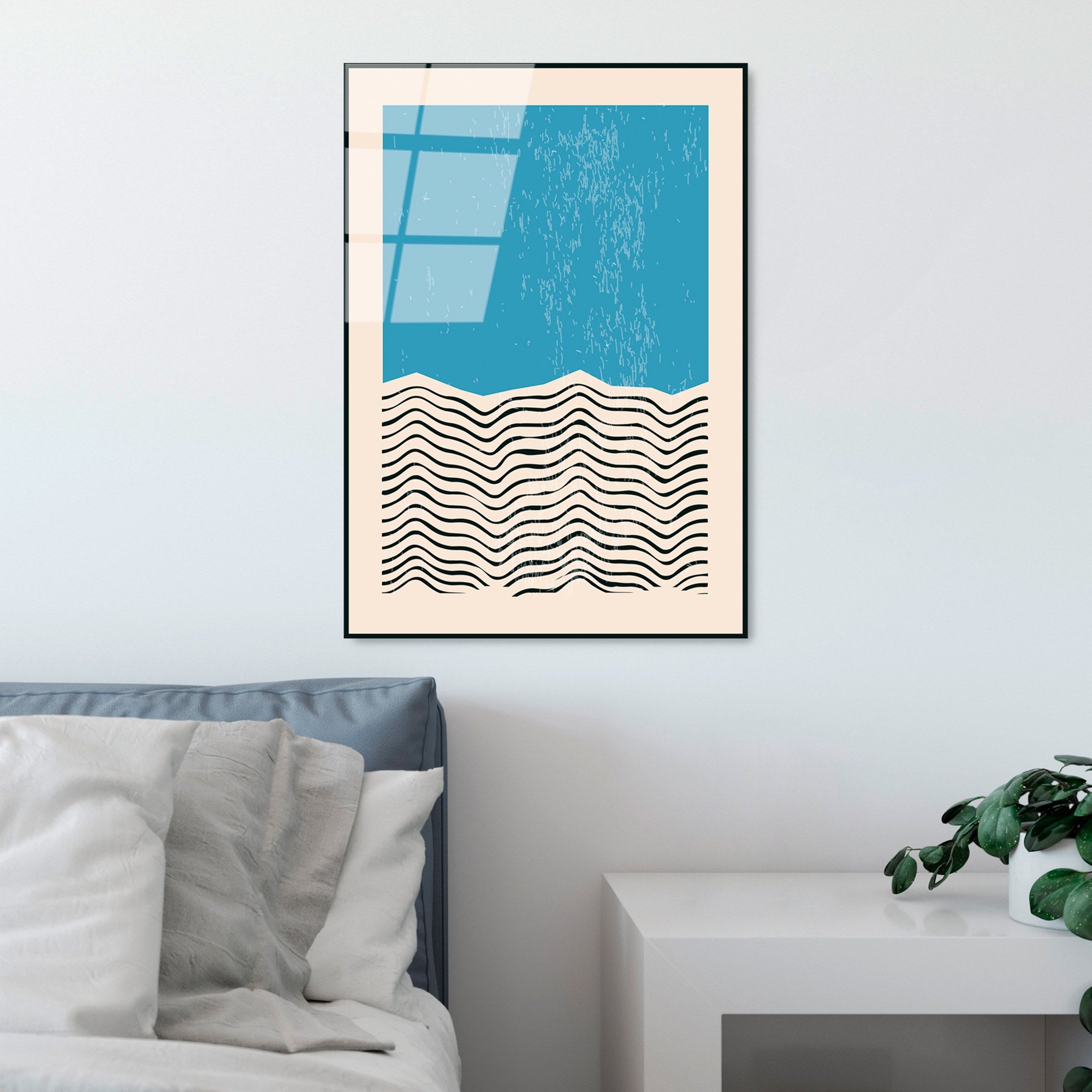 Quadro Decorativo em Vidro Temperado UV-882, 45 x 65 cm, Multicolor, 4 mm