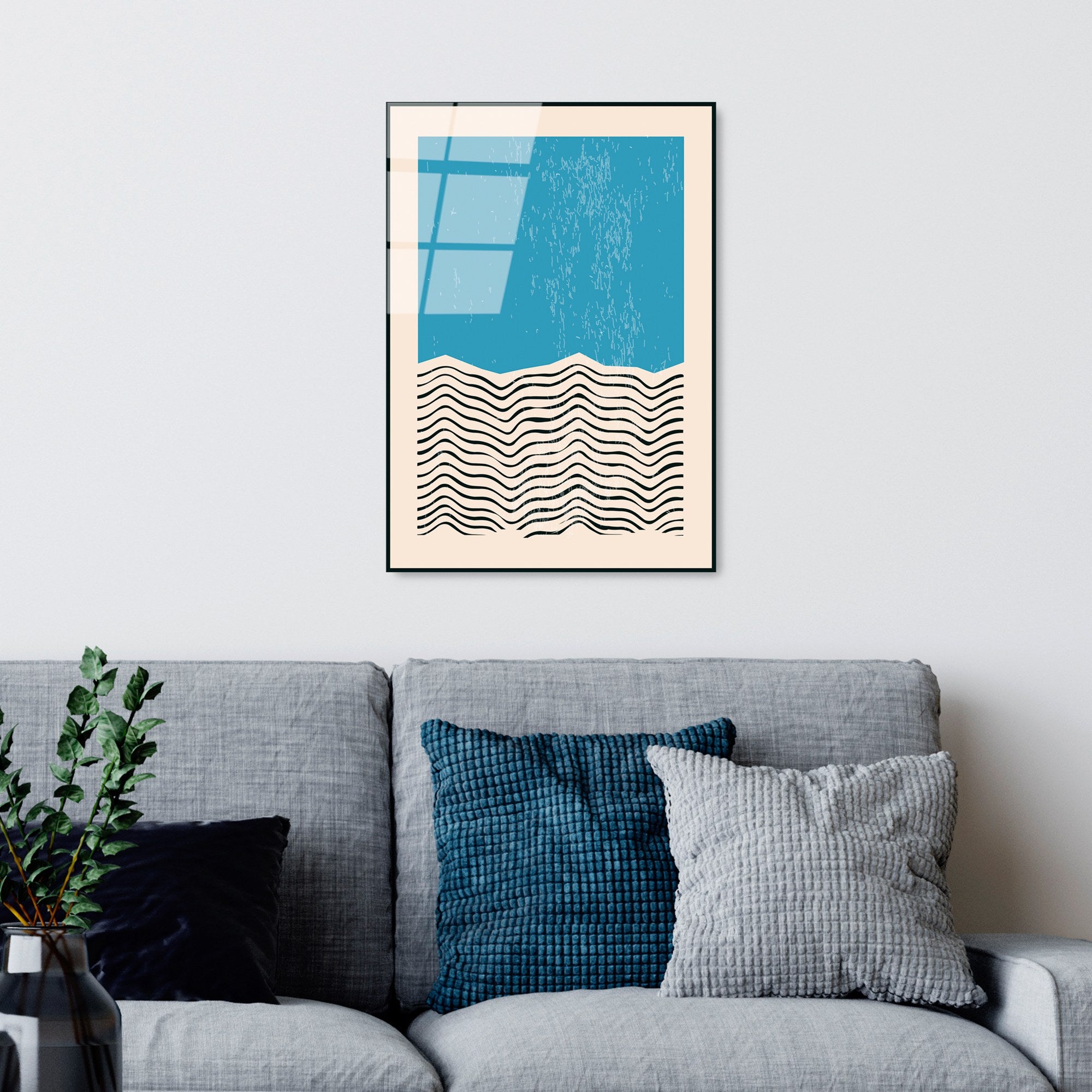 Quadro Decorativo em Vidro Temperado UV-882, 45 x 65 cm, Multicolor, 4 mm