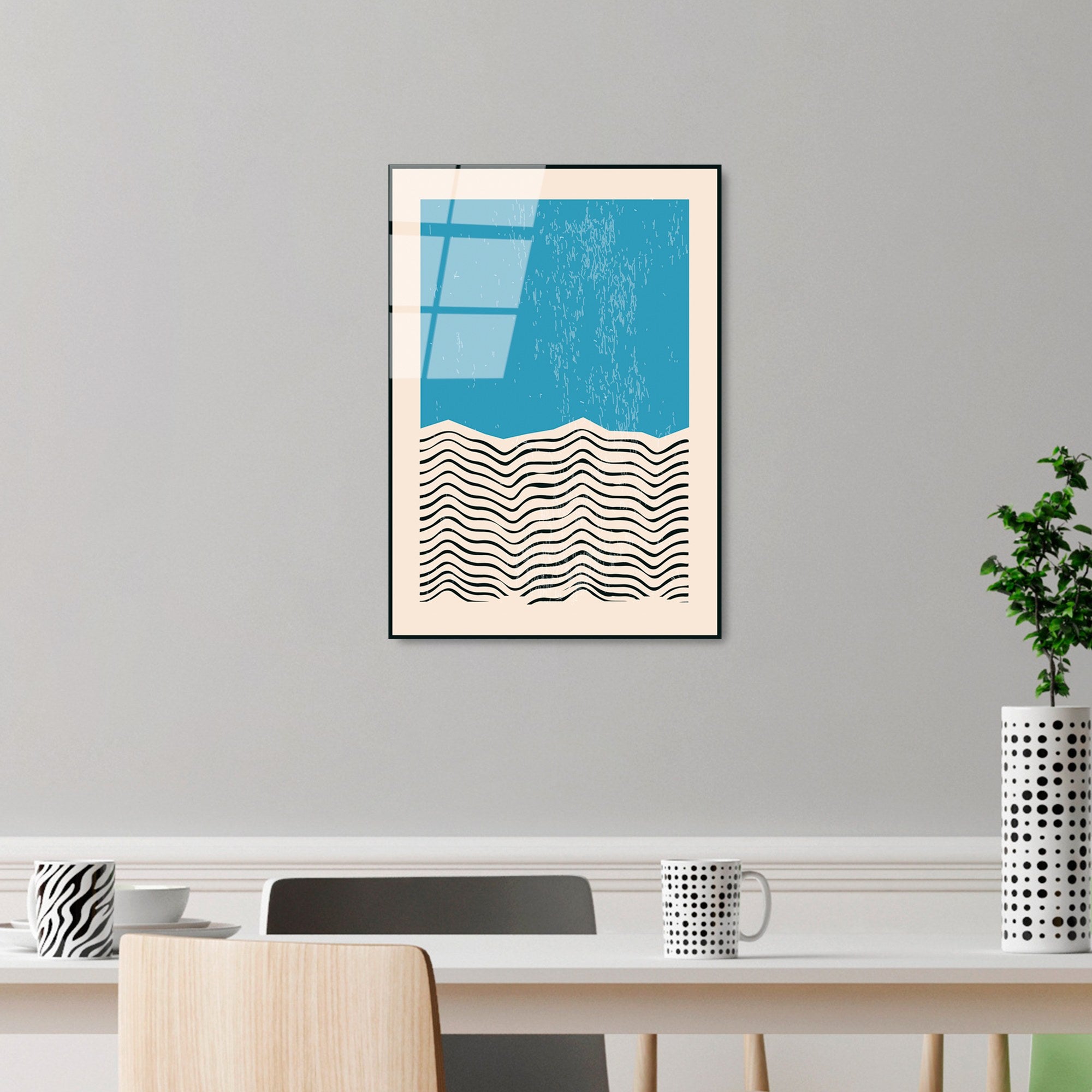 Quadro Decorativo em Vidro Temperado UV-882, 45 x 65 cm, Multicolor, 4 mm