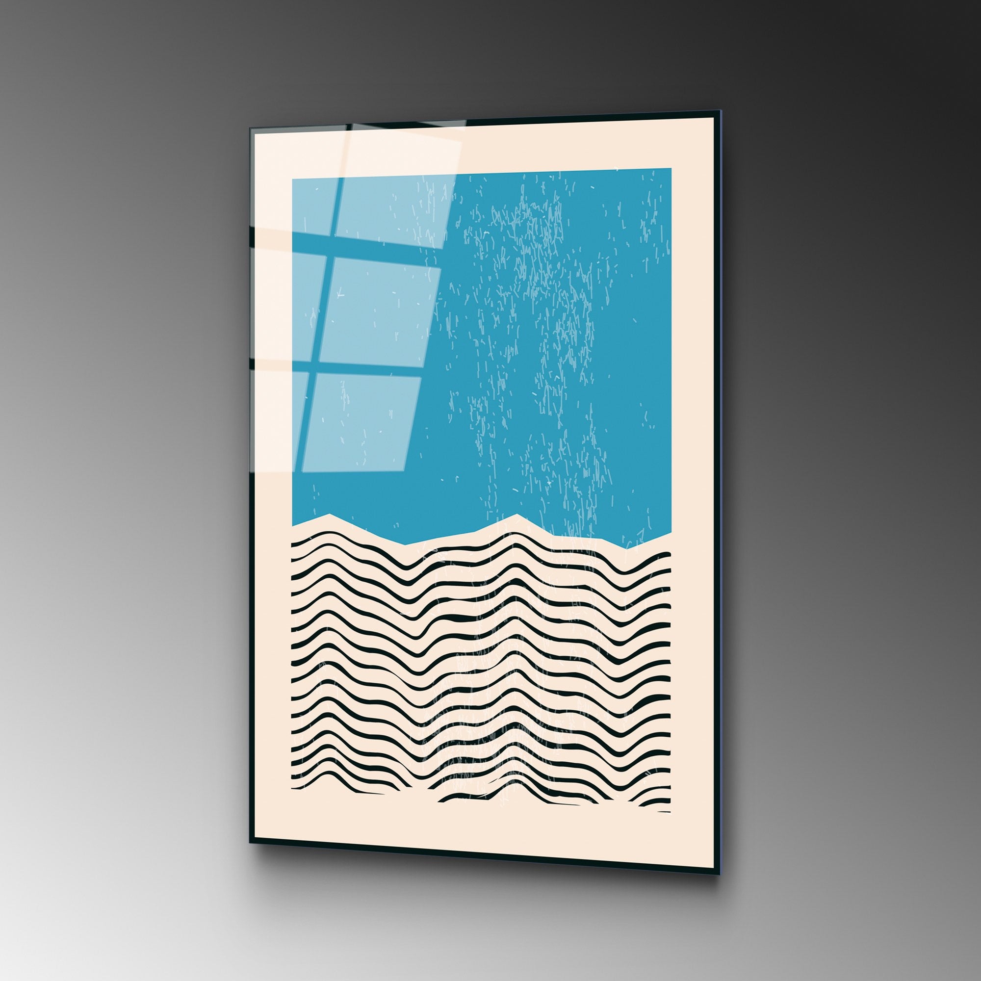 Quadro Decorativo em Vidro Temperado UV-882, 45 x 65 cm, Multicolor, 4 mm