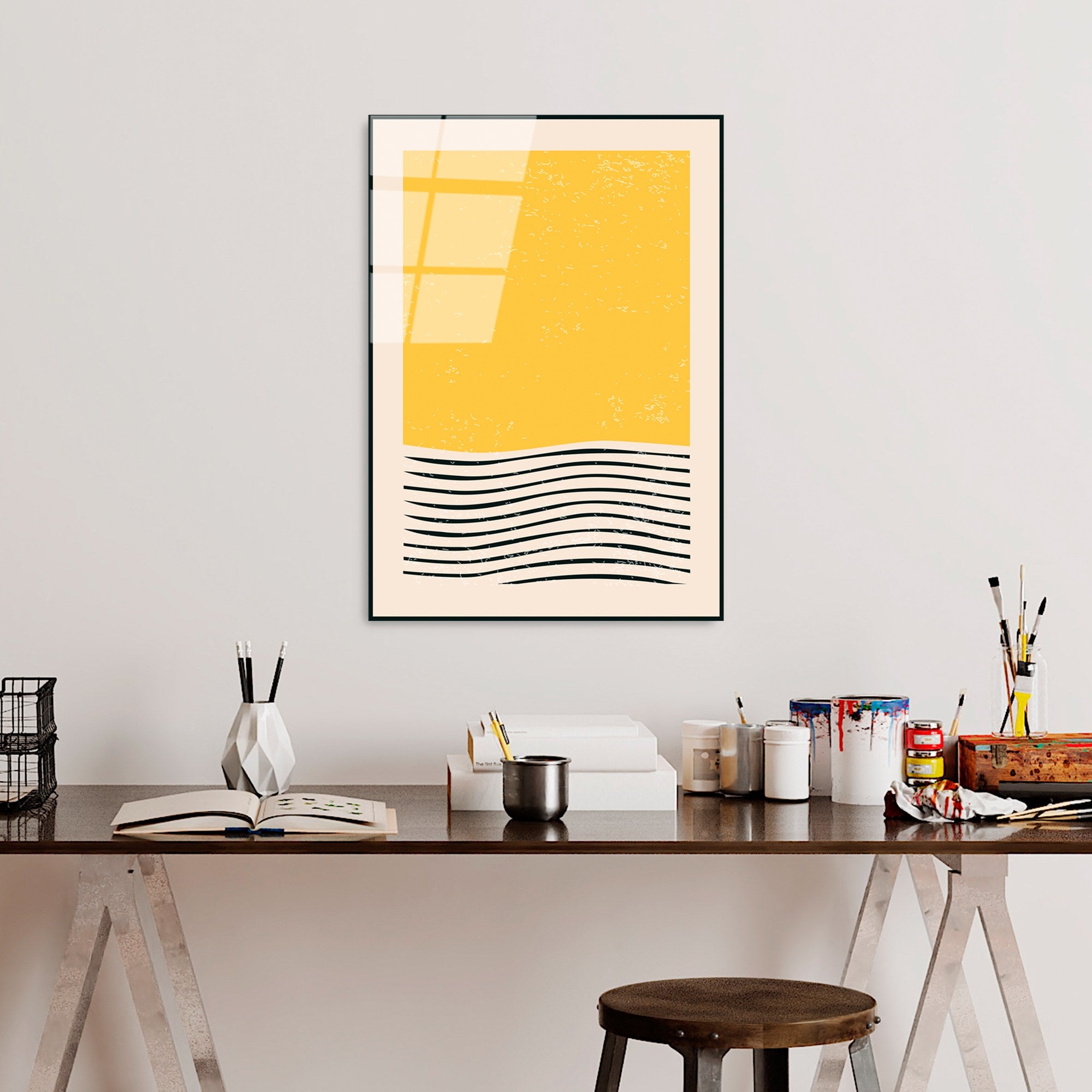 Quadro Decorativo em Vidro Temperado 4 mm Multicolor UV-884 (45 x 65 cm)