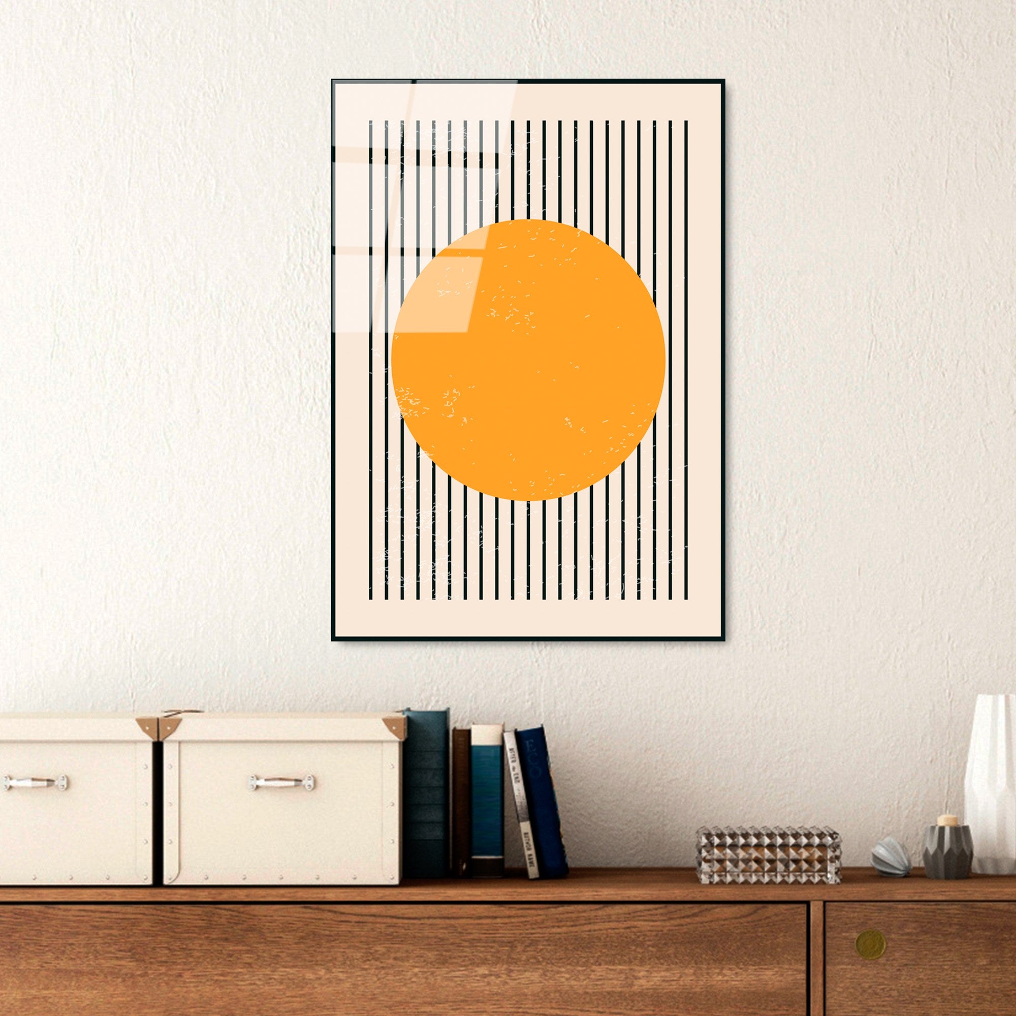 Quadro Decorativo em Vidro Temperado UV-885, Multicolor, 45 x 65 cm (4 mm)