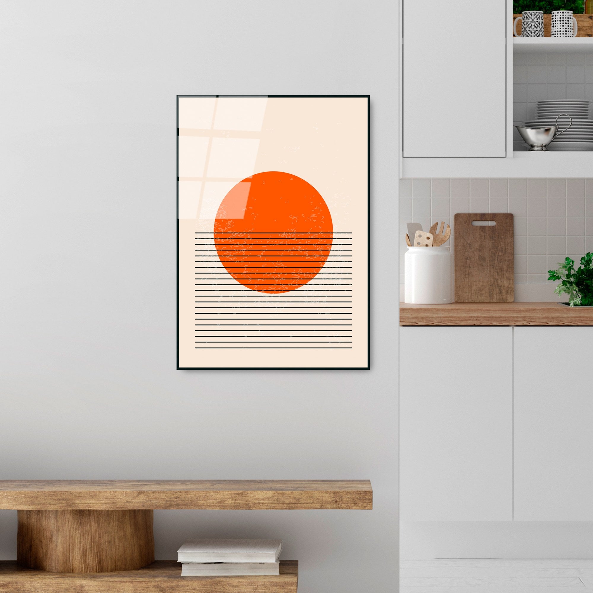 Quadro Decorativo em Vidro Temperado UV-887, Multicolor, 45 x 65 cm, 4 mm (3,267 kg)