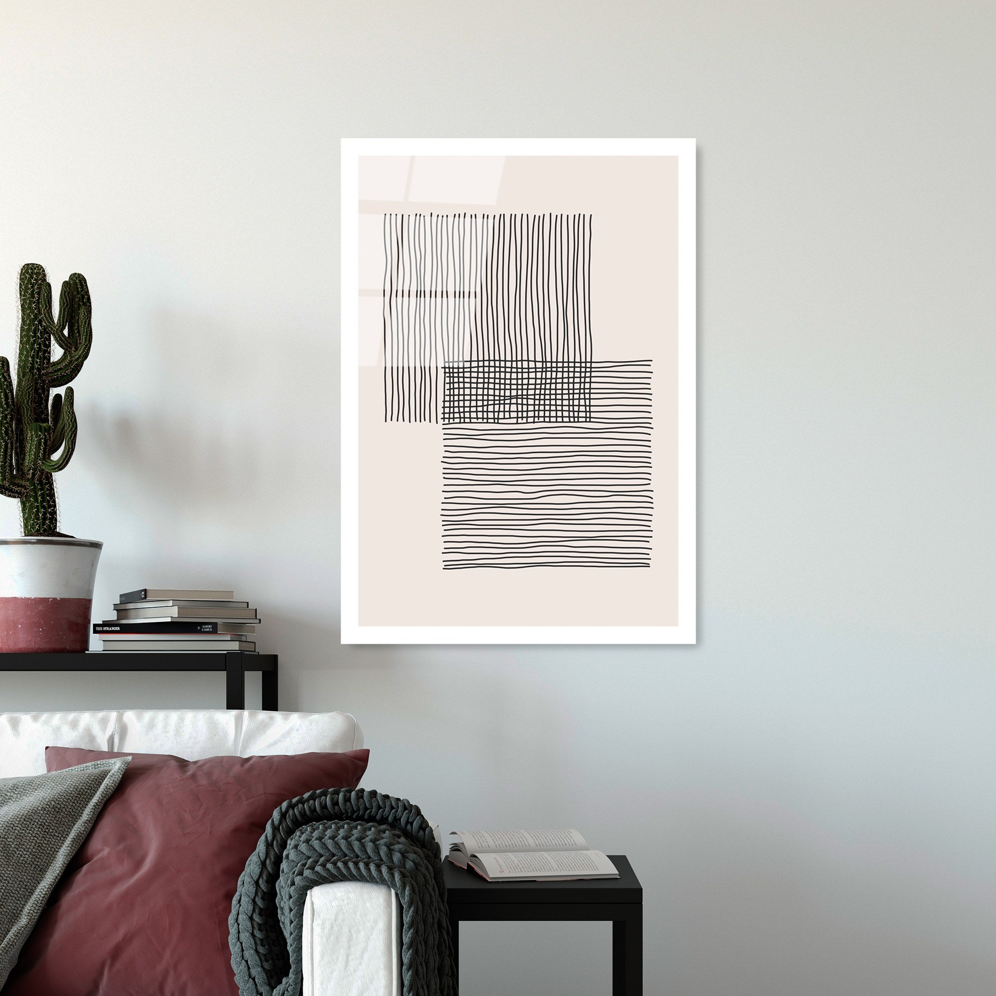 Quadro Decorativo em Vidro Temperado UV-889, Multicolor, 45 x 65 cm (4 mm)