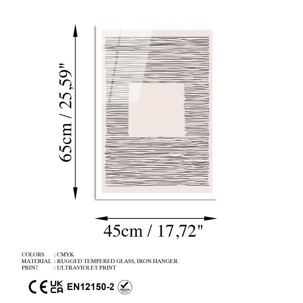 Quadro Decorativo em Vidro Temperado 100% (4 mm) UV-890 – Multicolor – 45 x 65 cm