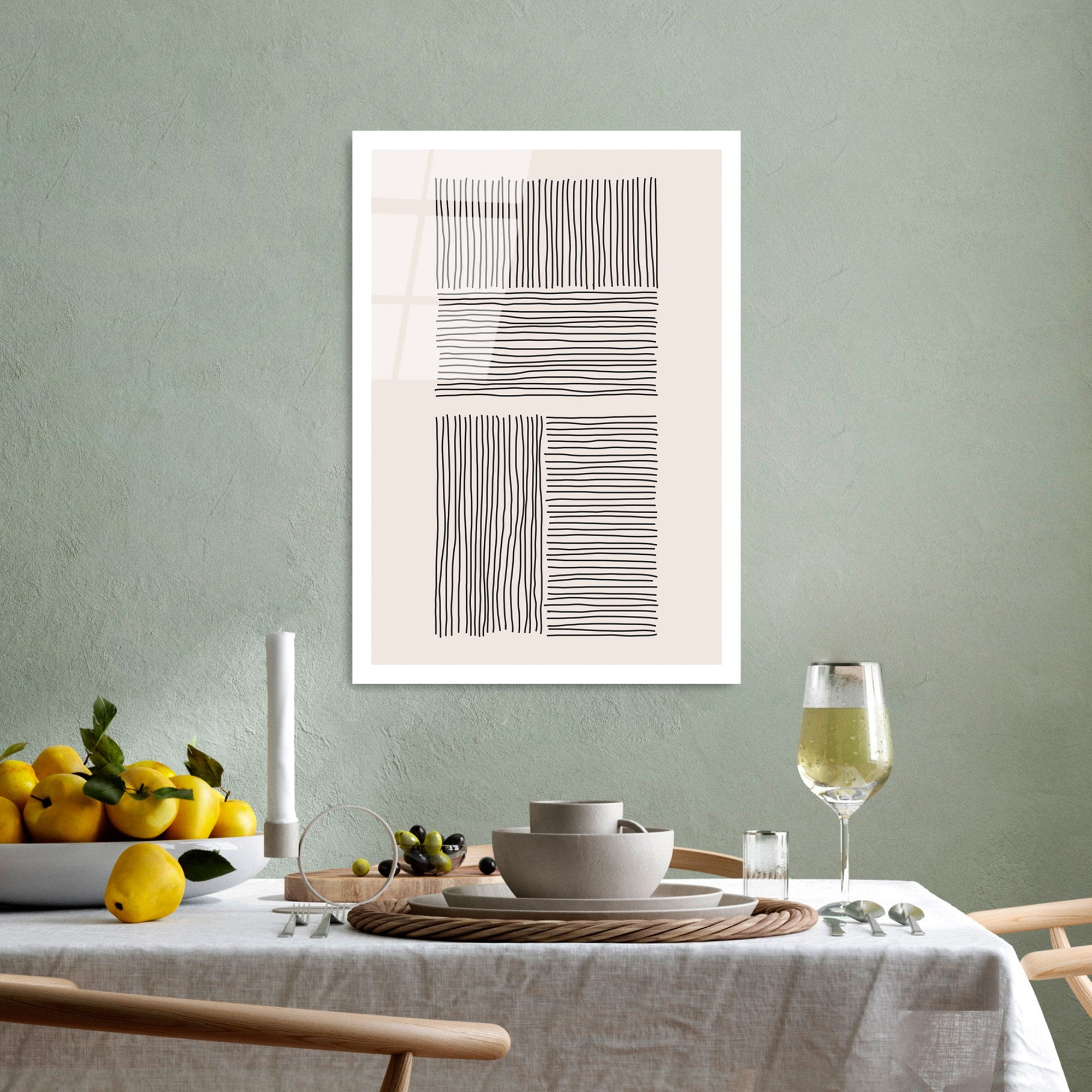 Quadro Decorativo em Vidro Temperado Multicolor UV-891, 45 x 65 cm, 4 mm