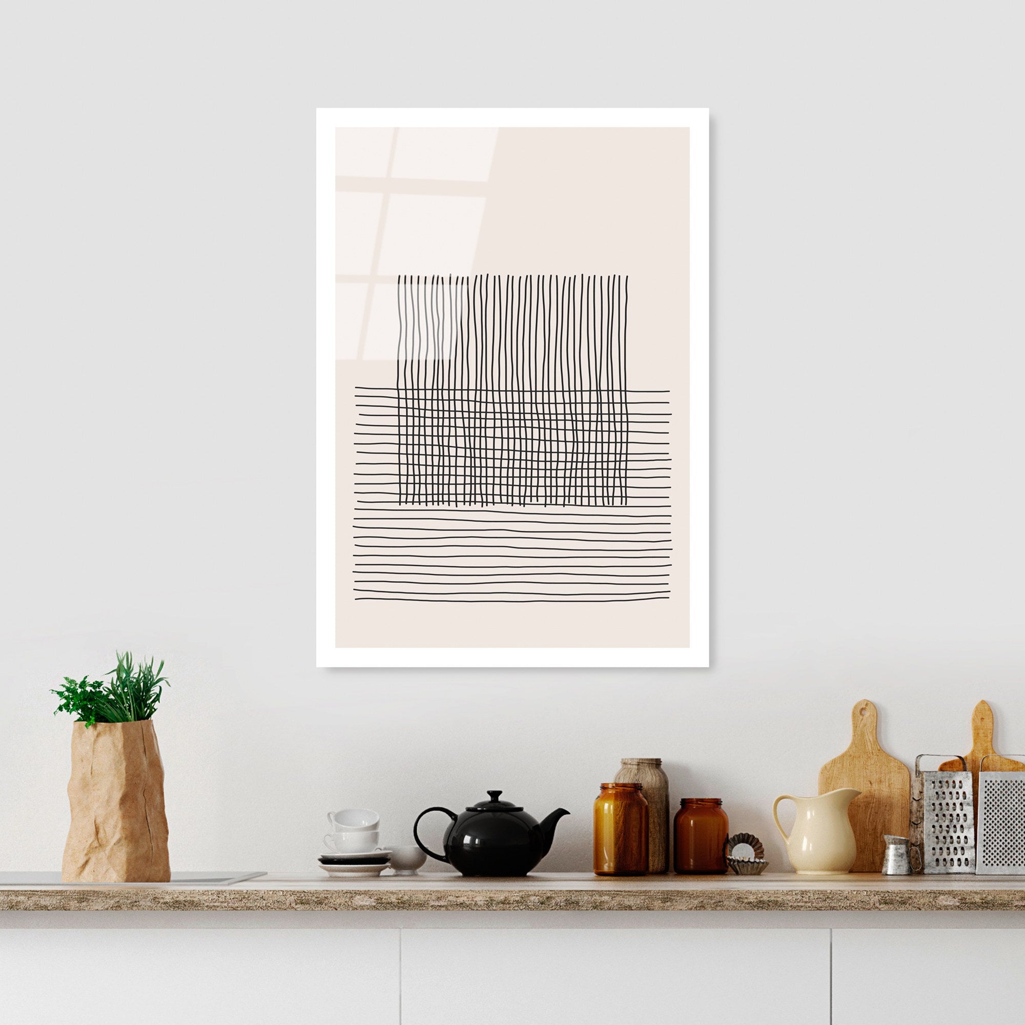 Quadro Decorativo em Vidro Temperado UV-892, Multicolor, 45 x 65 cm (4 mm)