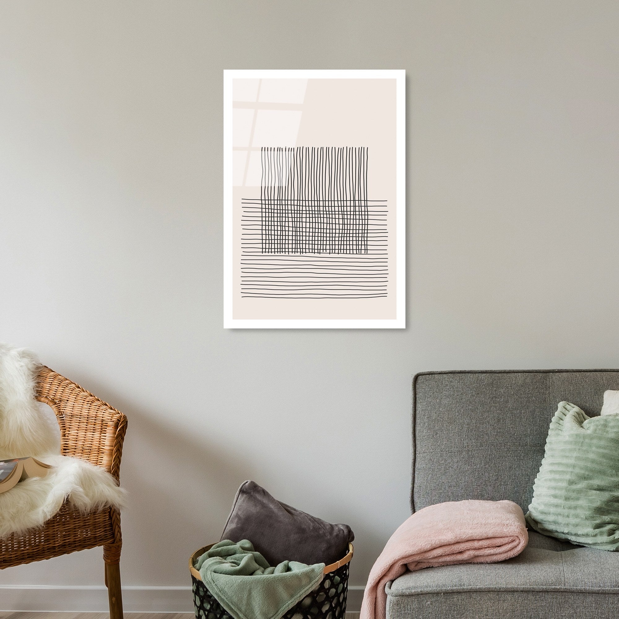 Quadro Decorativo em Vidro Temperado UV-892, Multicolor, 45 x 65 cm (4 mm)