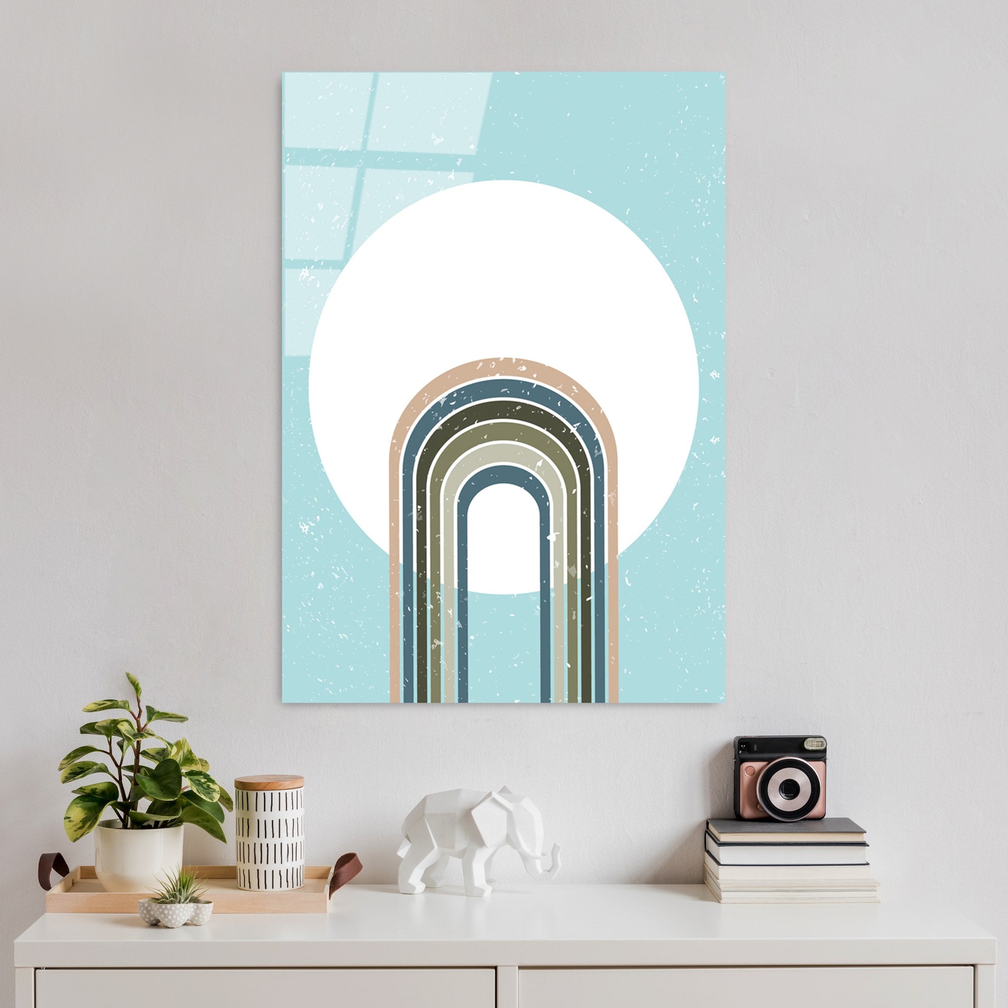 Quadro Decorativo em Vidro Temperado UV-893, 45 x 65 cm, Multicolor, 4 mm