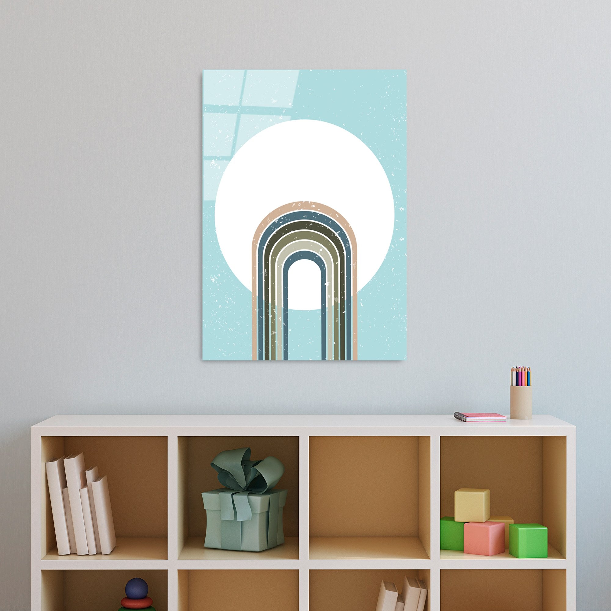 Quadro Decorativo em Vidro Temperado UV-893, 45 x 65 cm, Multicolor, 4 mm