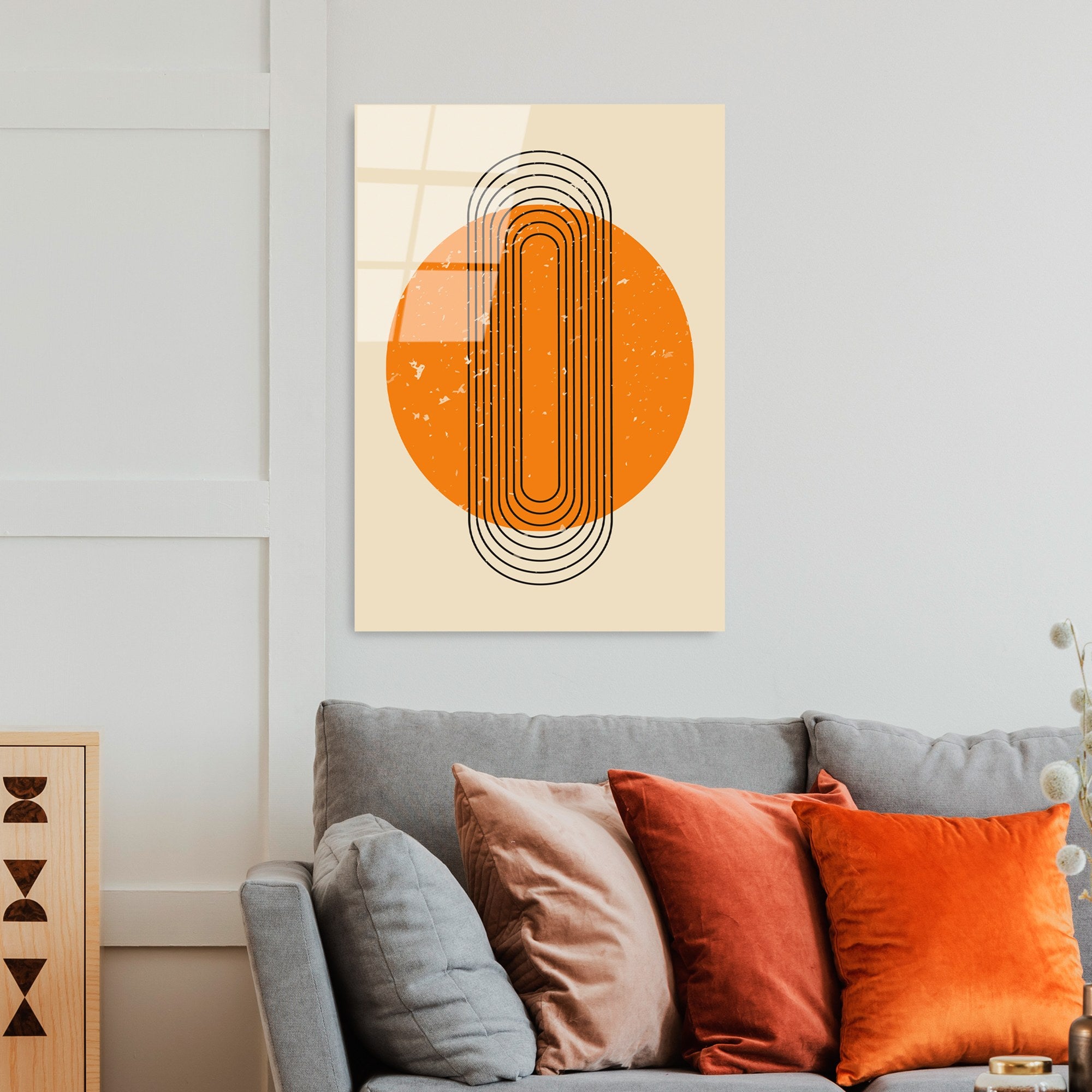 Quadro Decorativo em Vidro Temperado 4 mm UV-894, 45 x 65 cm, Multicolor