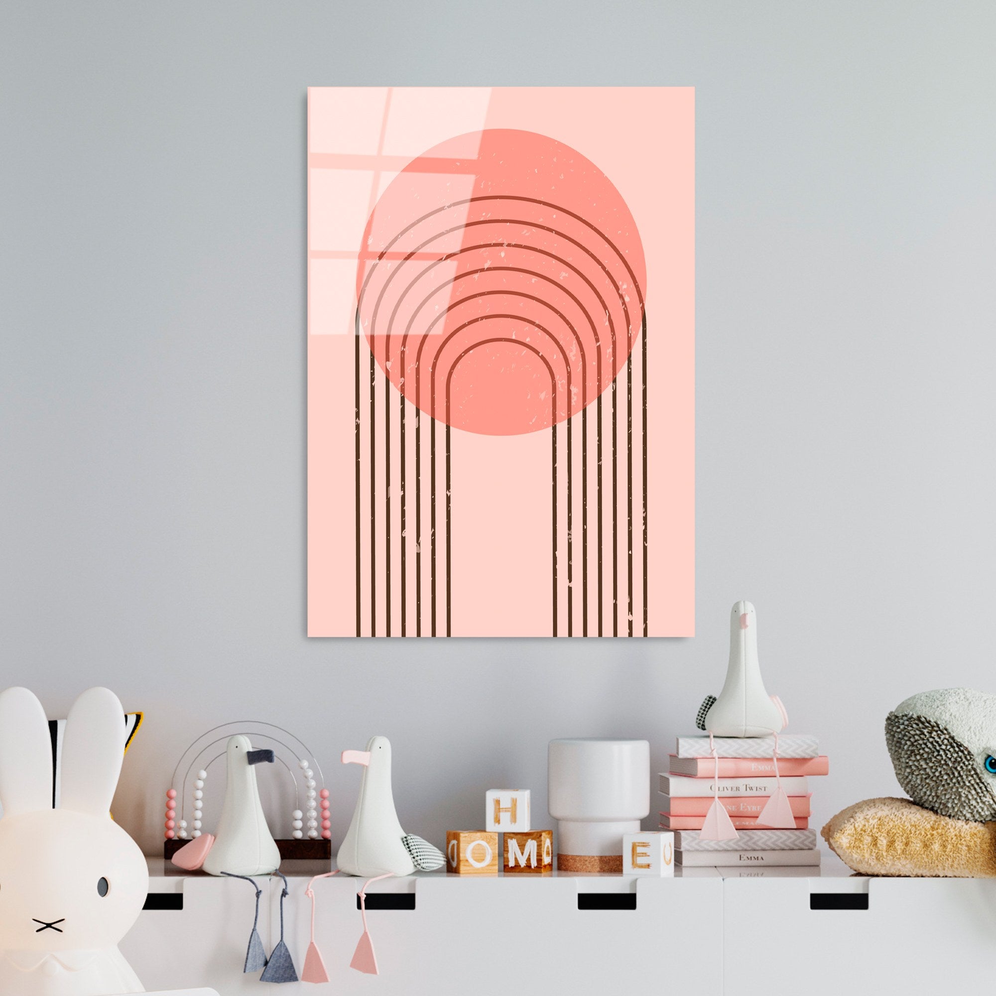 Quadro Decorativo em Vidro Temperado Multicolor 45 x 65 cm (4 mm) – UV-895 | 123BZM2388