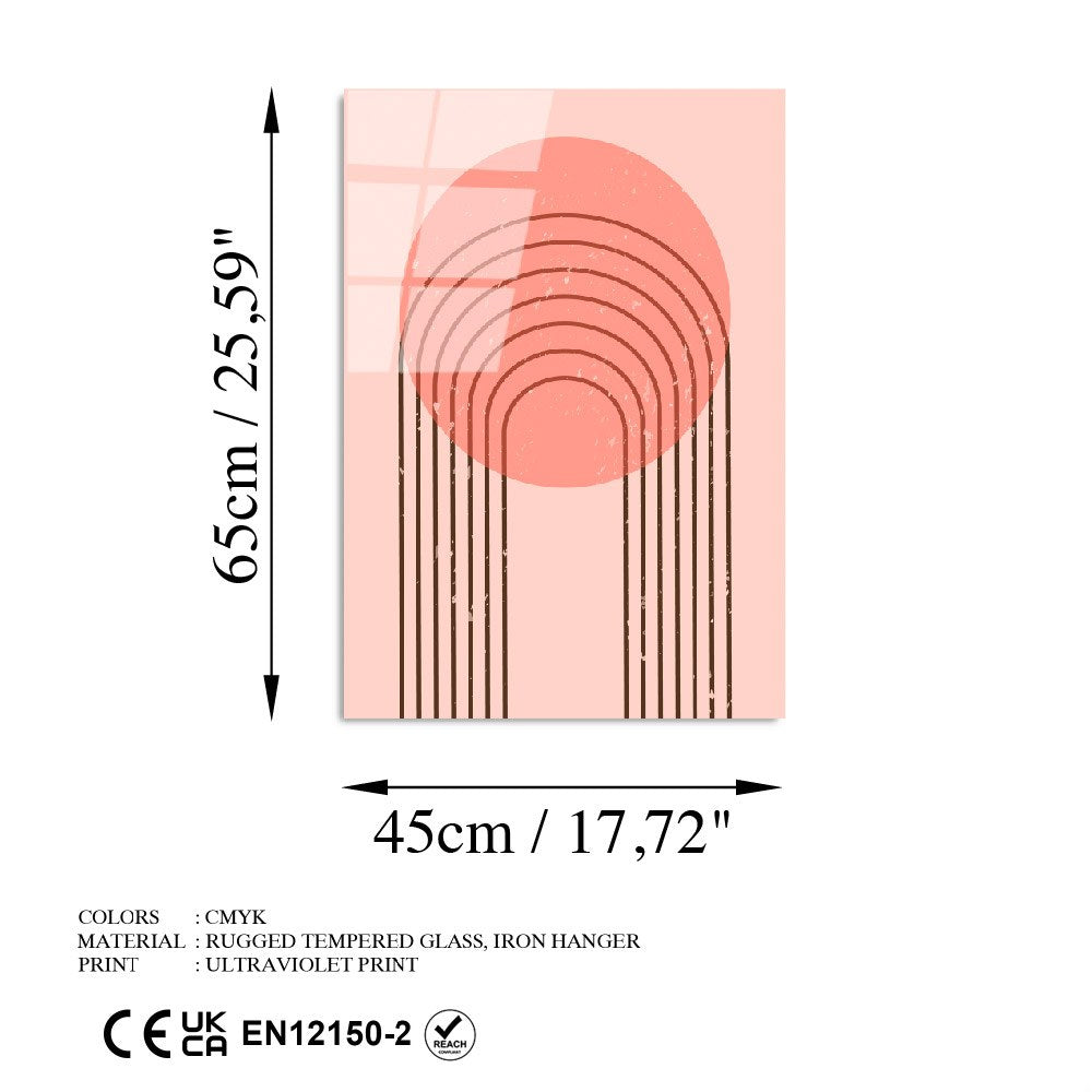 Quadro Decorativo em Vidro Temperado Multicolor 45 x 65 cm (4 mm) – UV-895 | 123BZM2388
