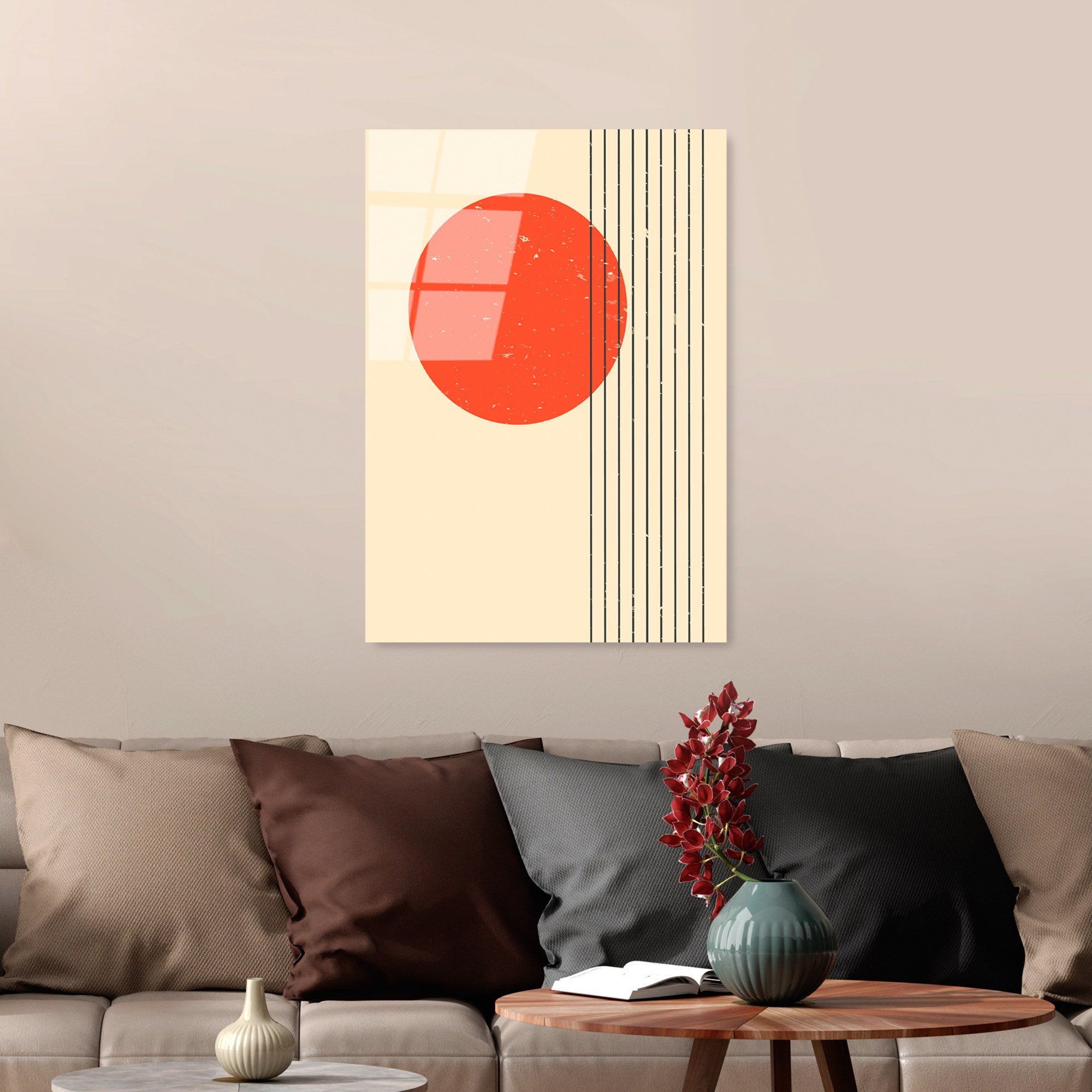 Quadro Decorativo em Vidro Temperado UV-896, Multicolor, 45 x 65 cm, 4 mm