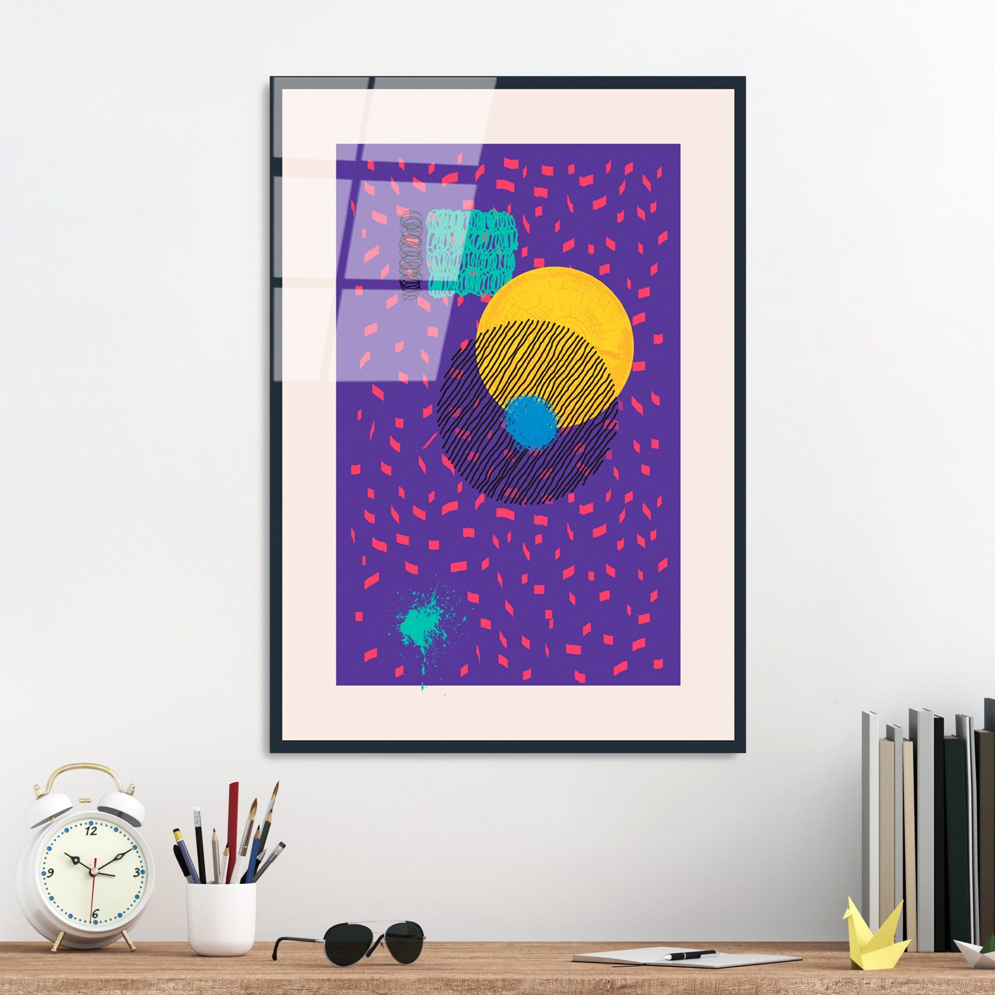 Quadro Decorativo em Vidro Temperado 4 mm • Multicolor • 45 x 65 cm • UV-897