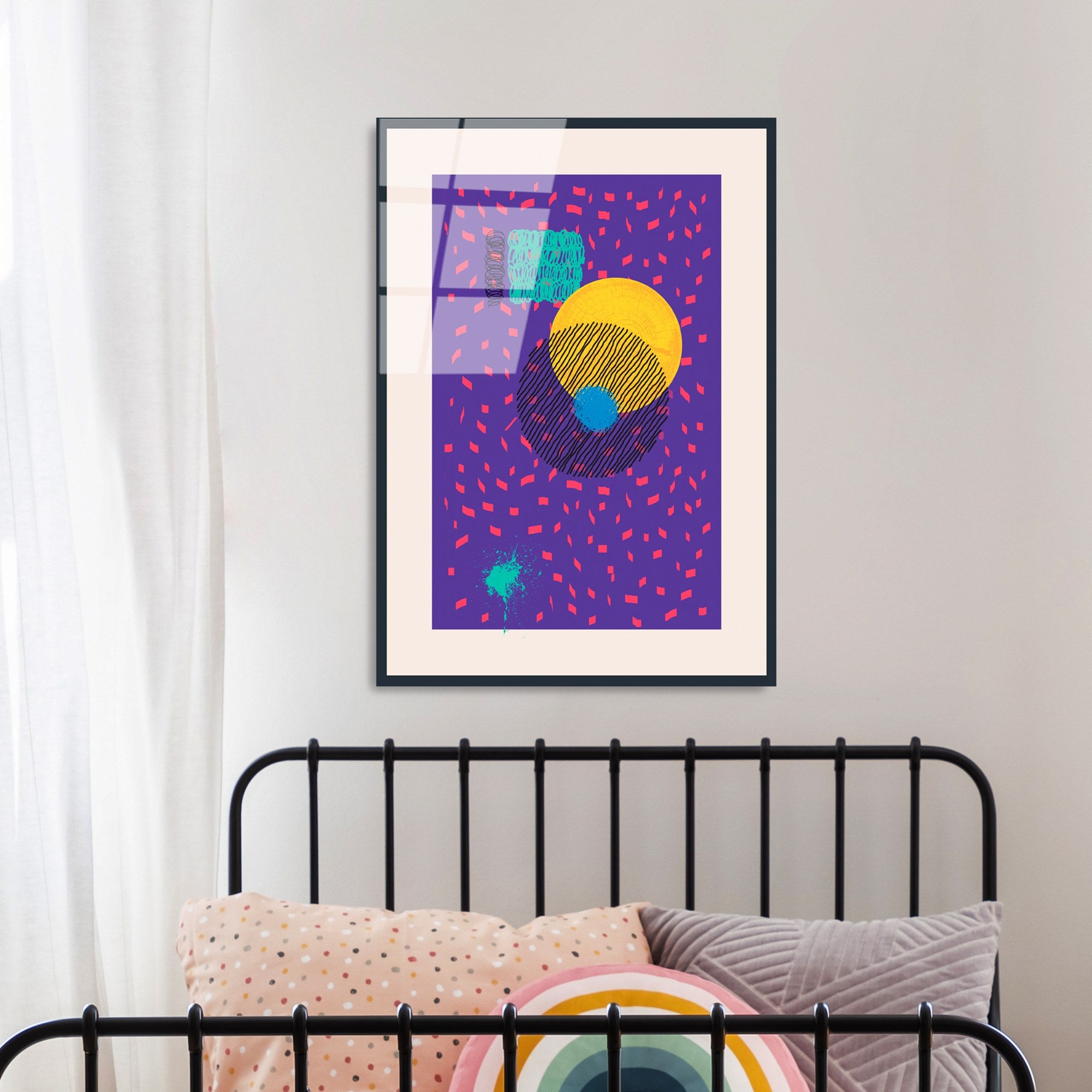 Quadro Decorativo em Vidro Temperado 4 mm • Multicolor • 45 x 65 cm • UV-897