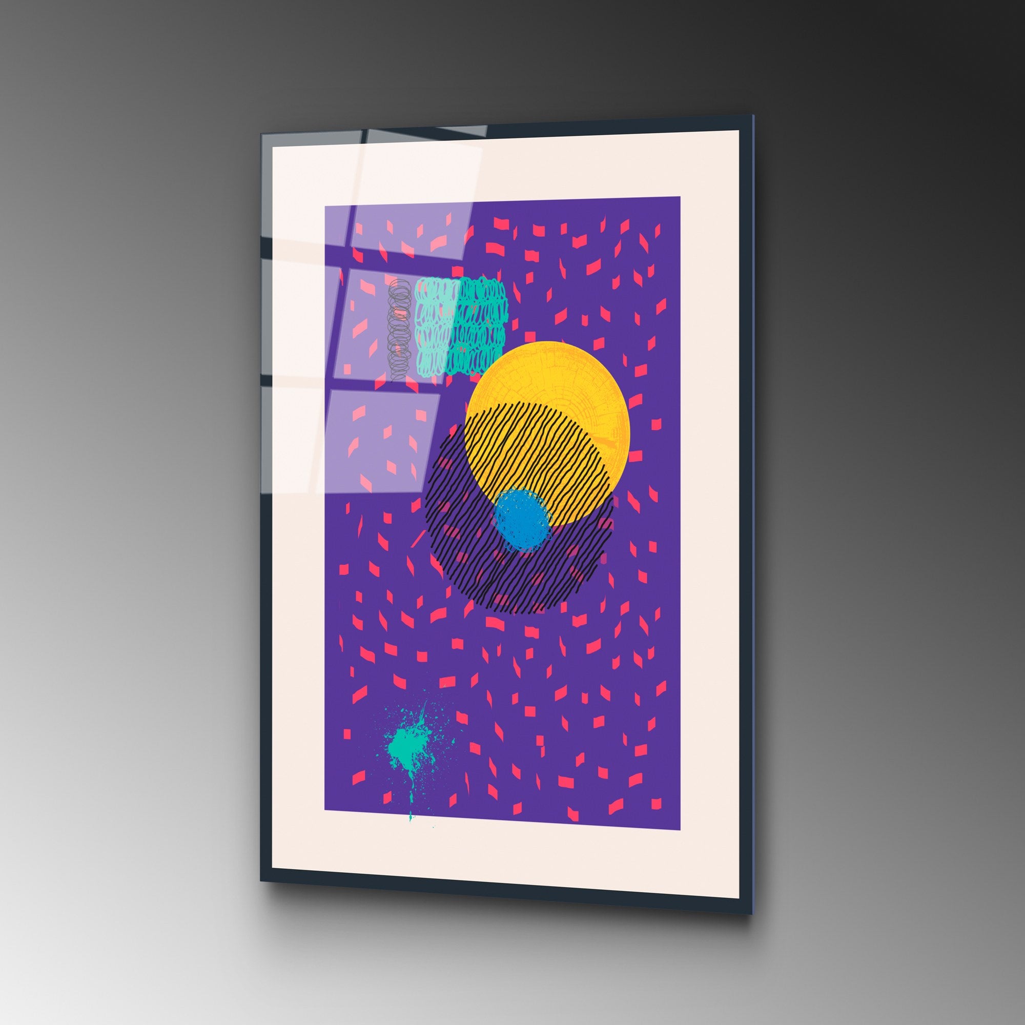 Quadro Decorativo em Vidro Temperado 4 mm • Multicolor • 45 x 65 cm • UV-897