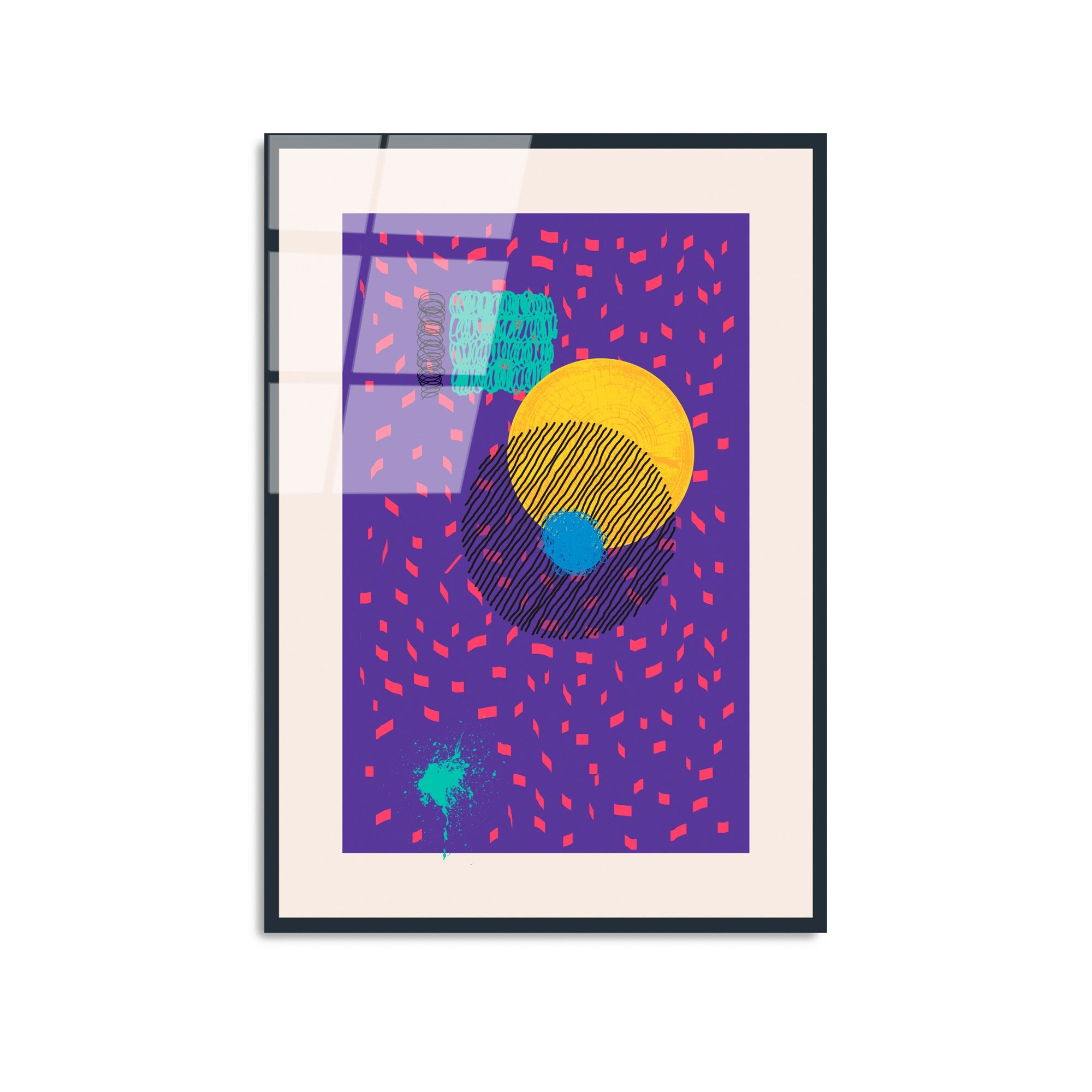 Quadro Decorativo em Vidro Temperado 4 mm • Multicolor • 45 x 65 cm • UV-897