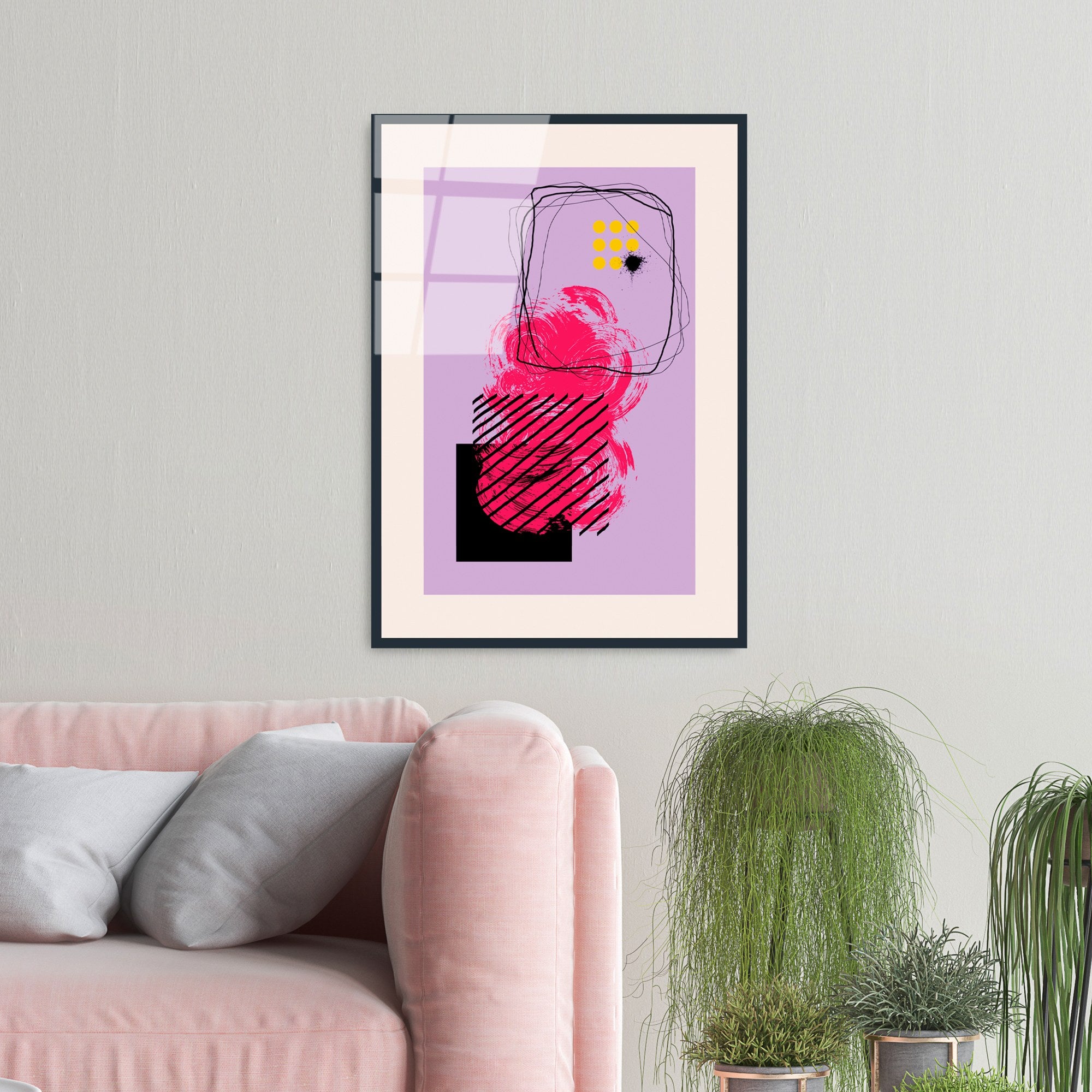 Quadro Decorativo em Vidro Temperado UV-898 — Multicolor, 45 x 65 cm, 4 mm