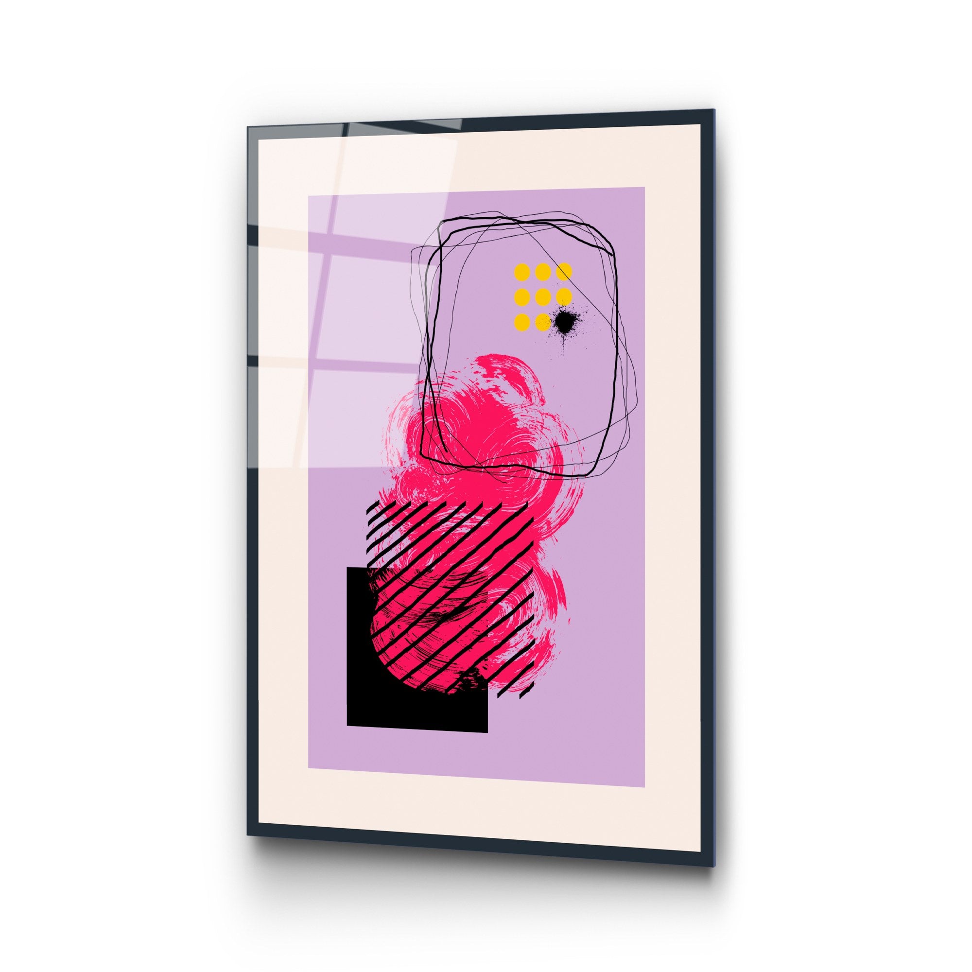 Quadro Decorativo em Vidro Temperado UV-898 — Multicolor, 45 x 65 cm, 4 mm