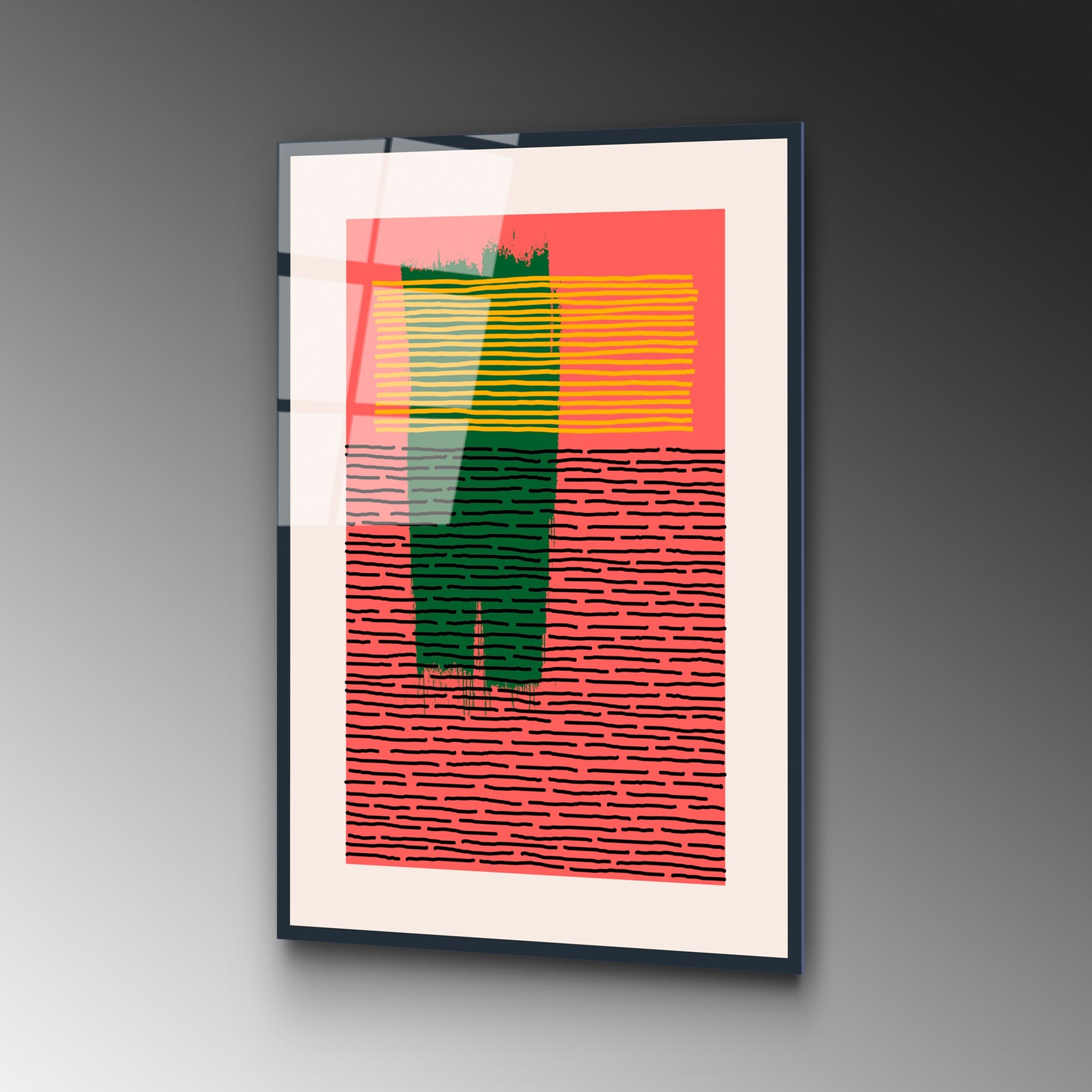 Quadro Decorativo em Vidro Temperado UV-899, 45 x 65 cm, Multicolor, 4 mm