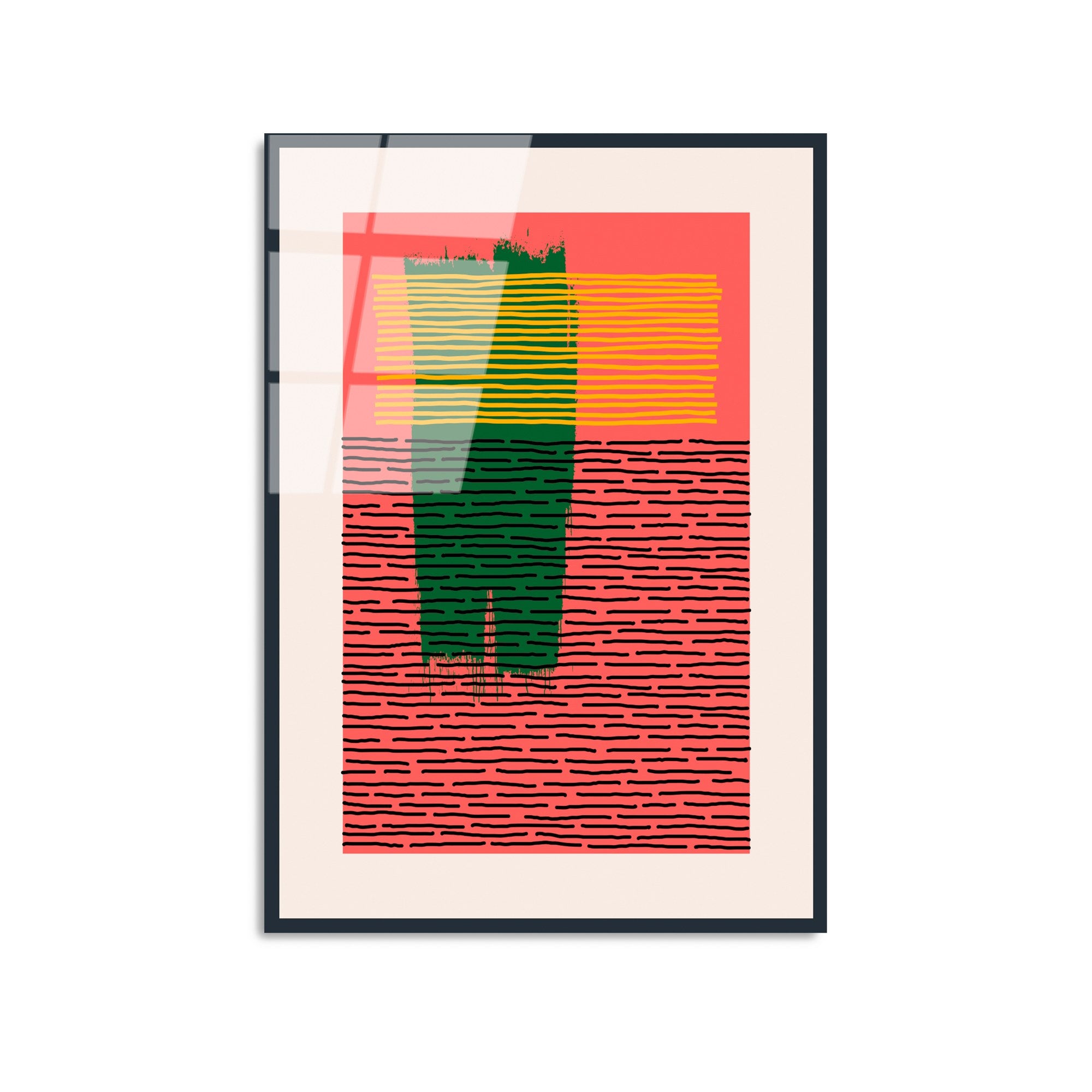 Quadro Decorativo em Vidro Temperado UV-899, 45 x 65 cm, Multicolor, 4 mm