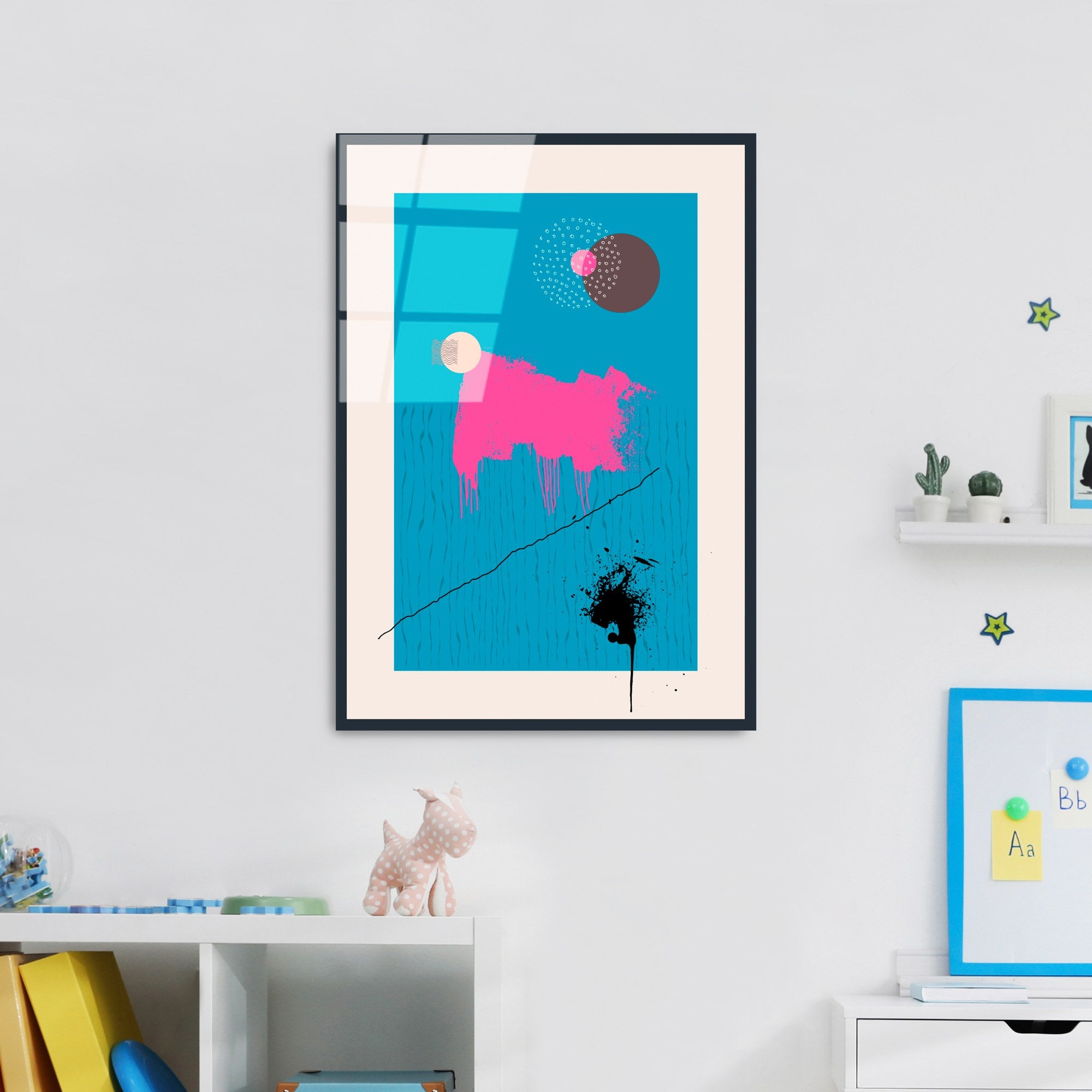 Quadro Decorativo em Vidro Temperado UV-900 45 x 65 cm Multicolor 4 mm