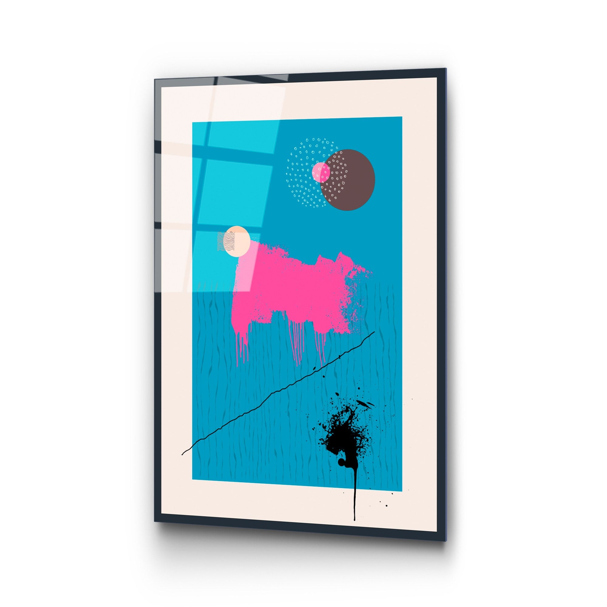 Quadro Decorativo em Vidro Temperado UV-900 45 x 65 cm Multicolor 4 mm