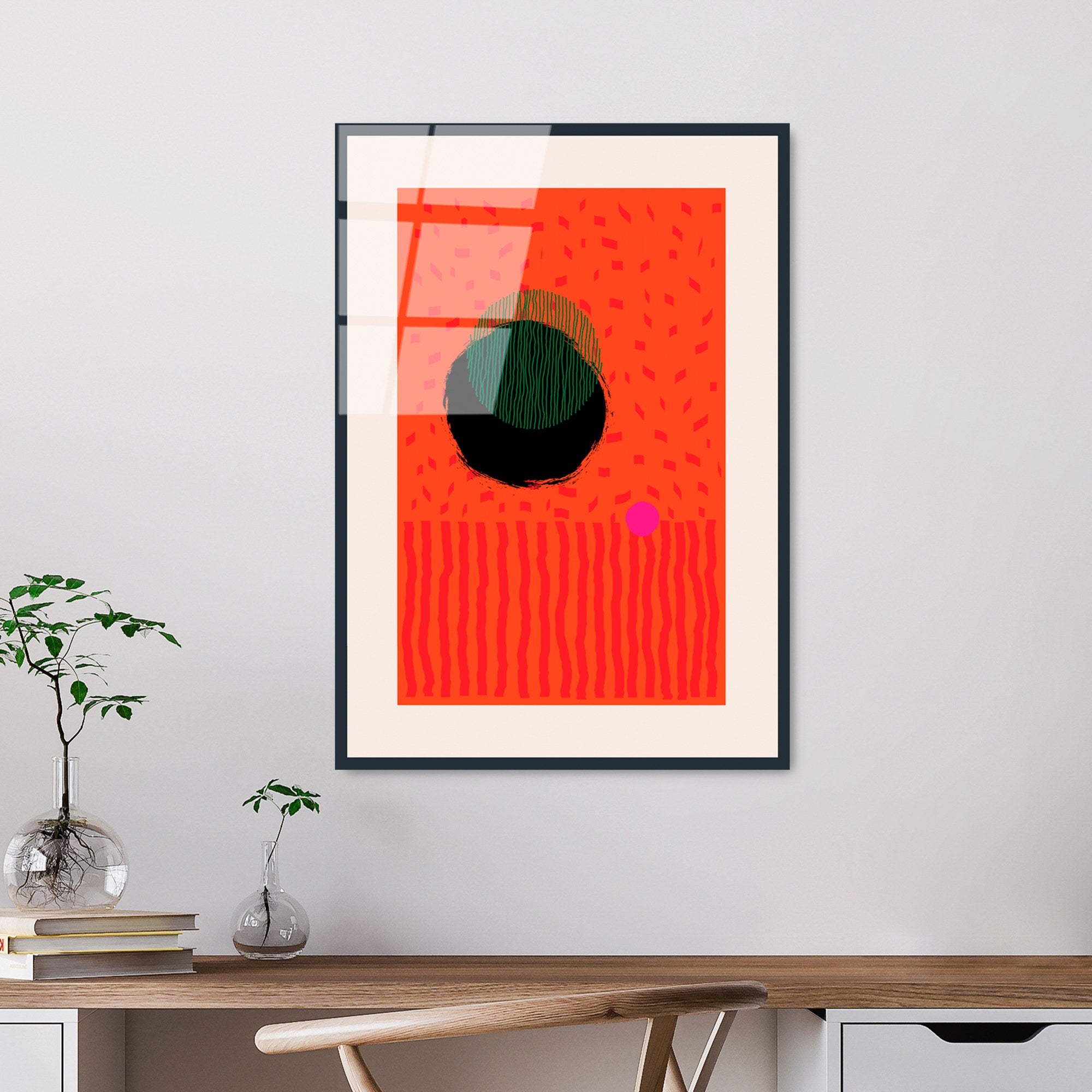 Quadro Decorativo em Vidro Temperado UV-901, Multicolor, 45 x 65 cm, 4 mm