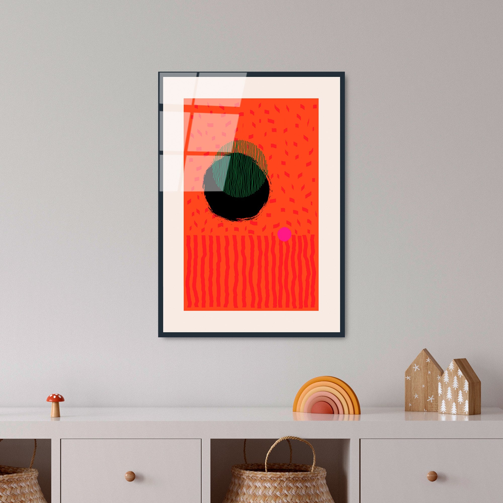 Quadro Decorativo em Vidro Temperado UV-901, Multicolor, 45 x 65 cm, 4 mm