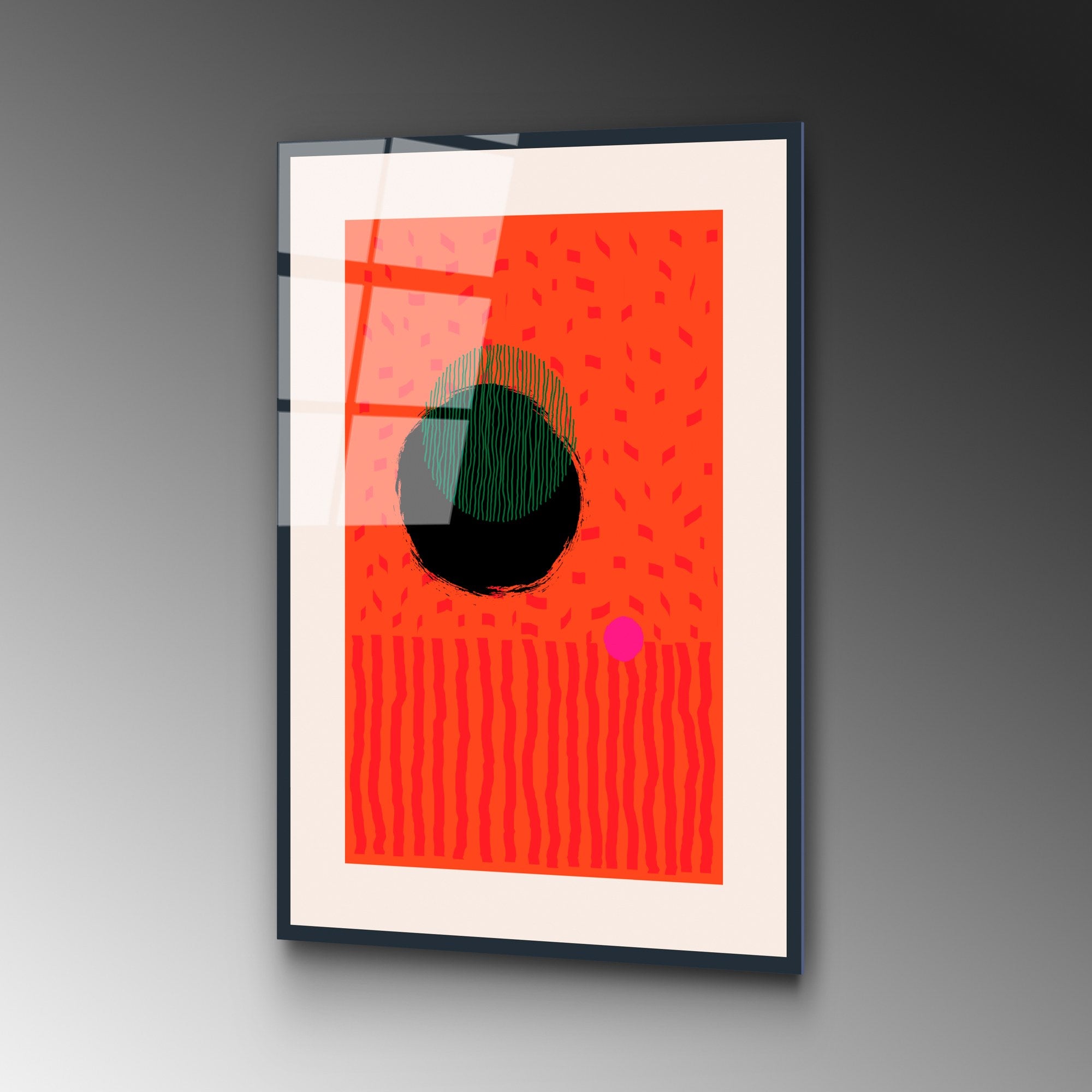 Quadro Decorativo em Vidro Temperado UV-901, Multicolor, 45 x 65 cm, 4 mm