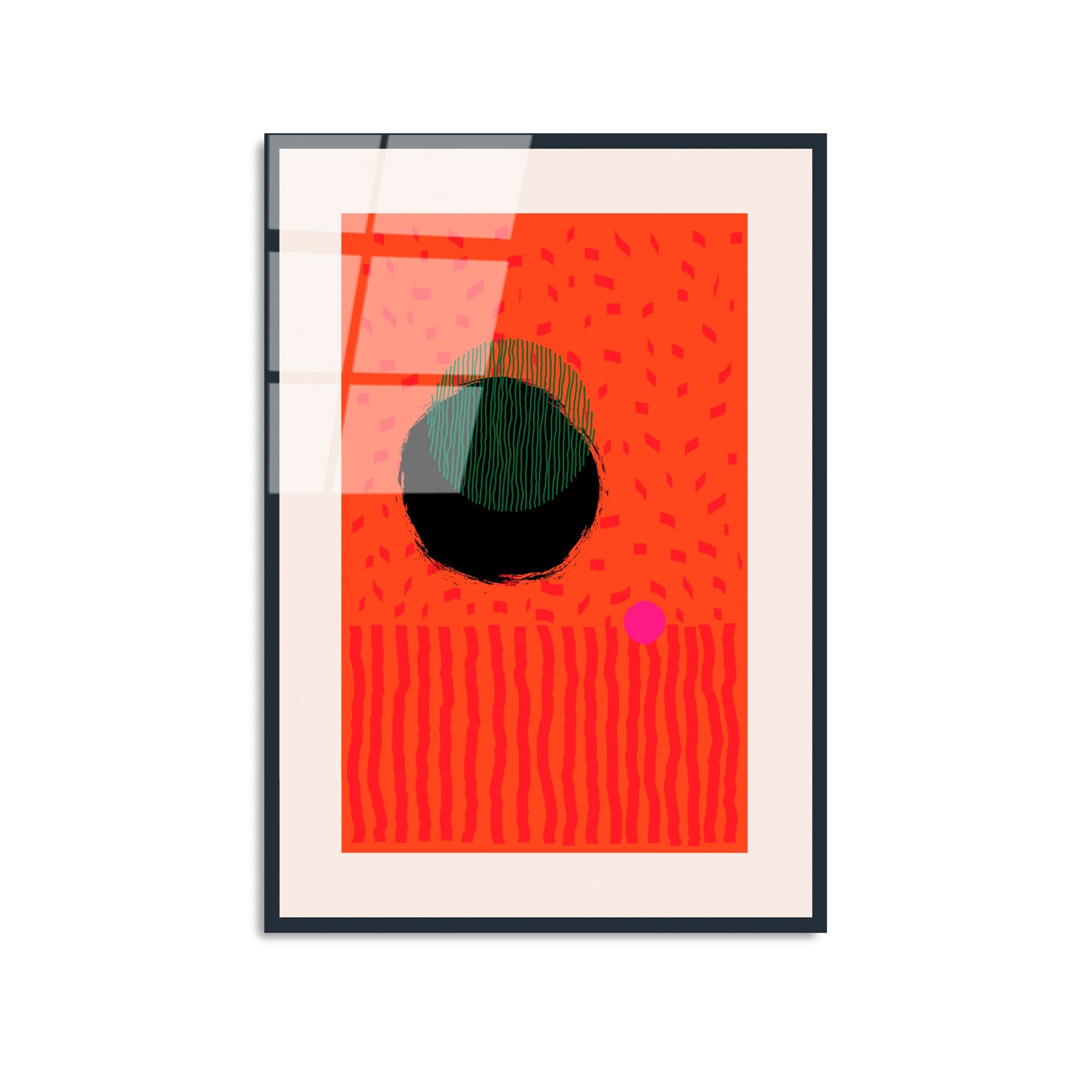 Quadro Decorativo em Vidro Temperado UV-901, Multicolor, 45 x 65 cm, 4 mm