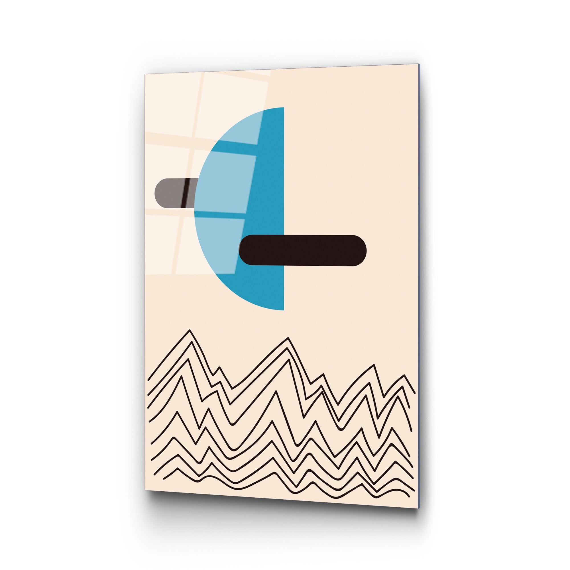 Quadro Decorativo em Vidro Temperado UV-902, Multicolor, 45 x 65 cm (4 mm)