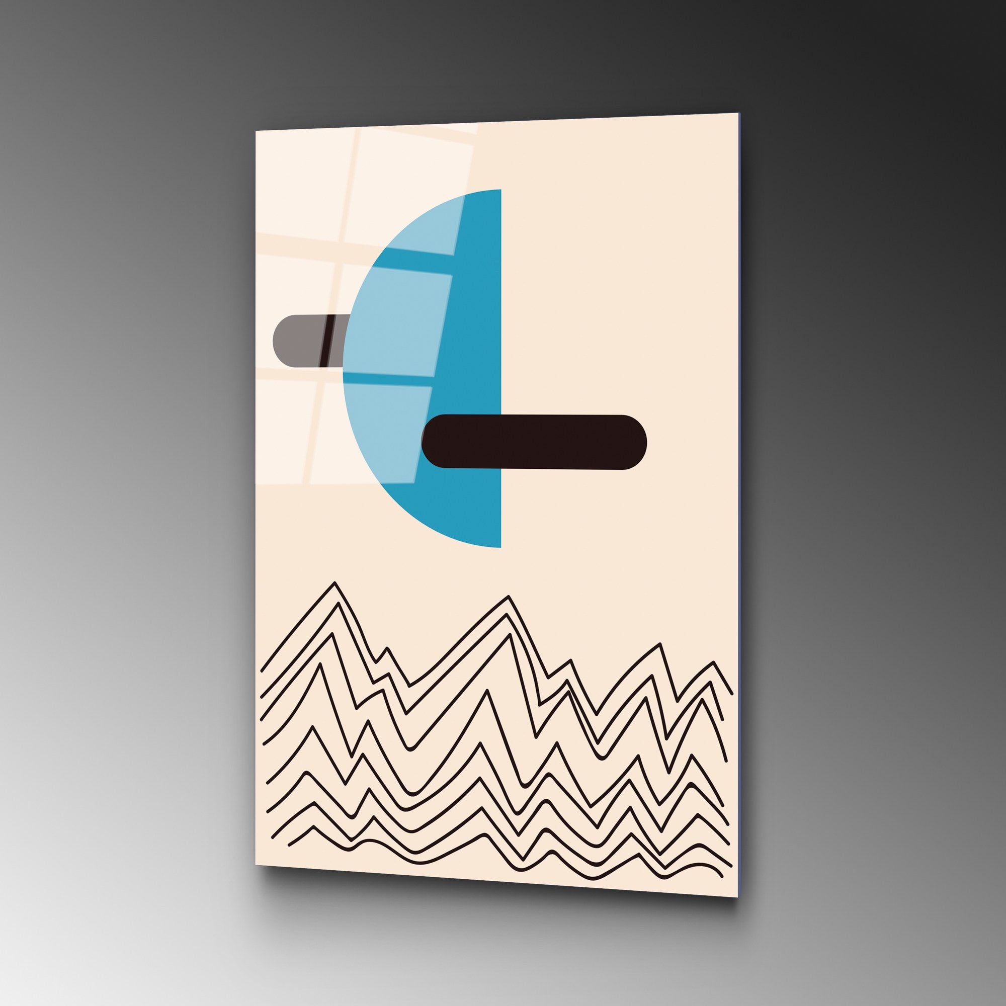 Quadro Decorativo em Vidro Temperado UV-902, Multicolor, 45 x 65 cm (4 mm)