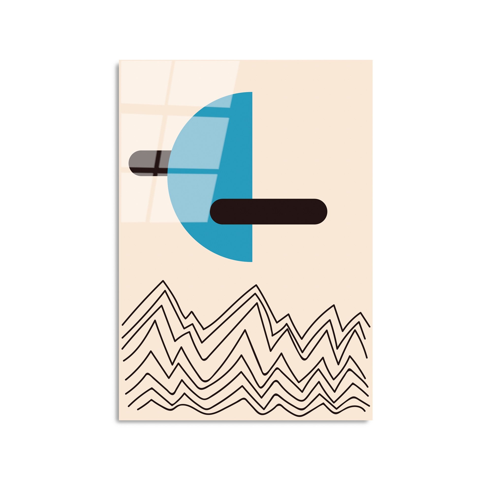 Quadro Decorativo em Vidro Temperado UV-902, Multicolor, 45 x 65 cm (4 mm)