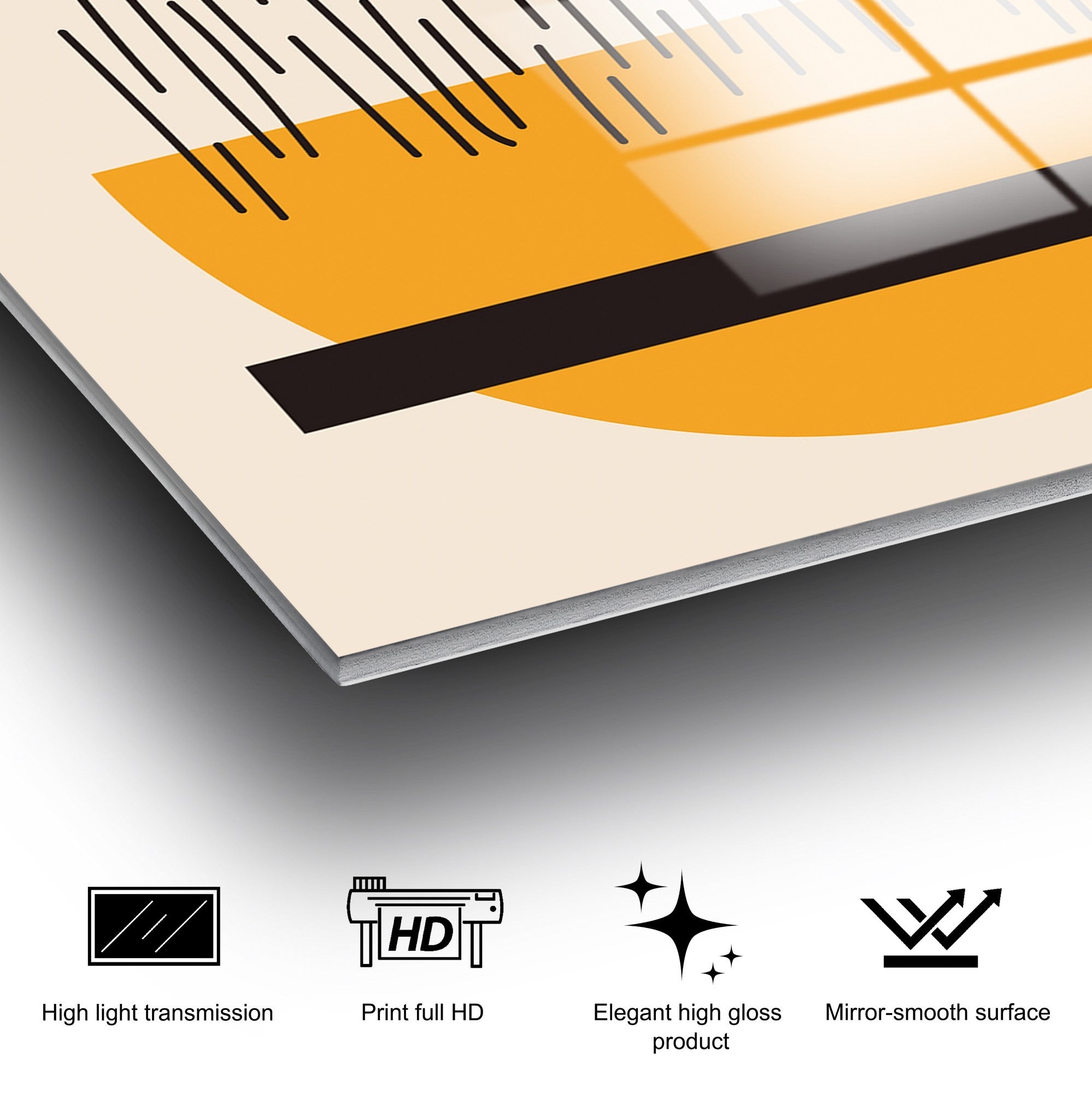 Quadro Decorativo em Vidro Temperado Multicolor UV-903 – 45 x 65 cm (4 mm)