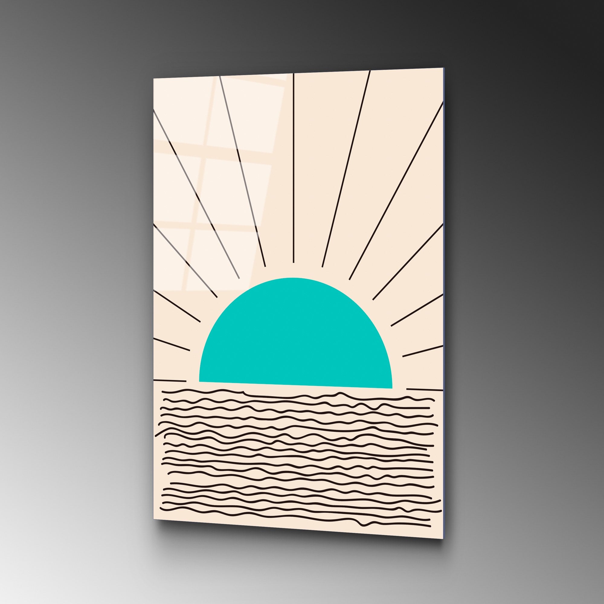 Quadro Decorativo em Vidro 100% Temperado UV-904, 45 x 65 cm, Multicolor (4 mm)